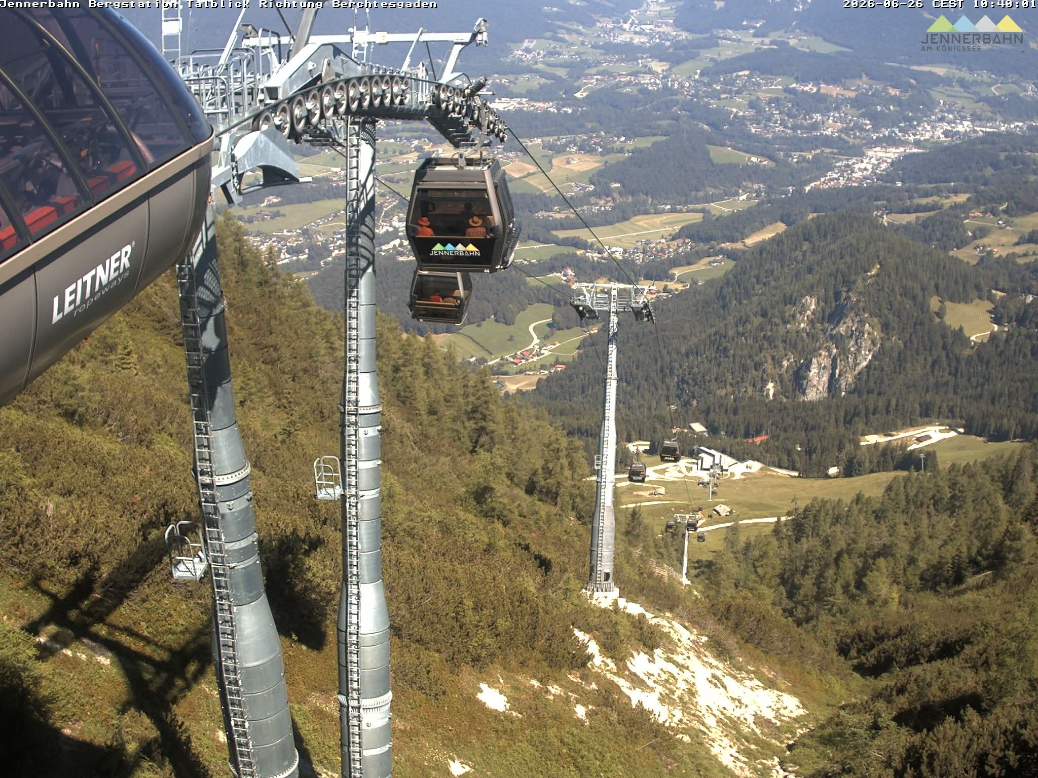 Archived image Webcam Jenner mountain - Valley View Cable Car