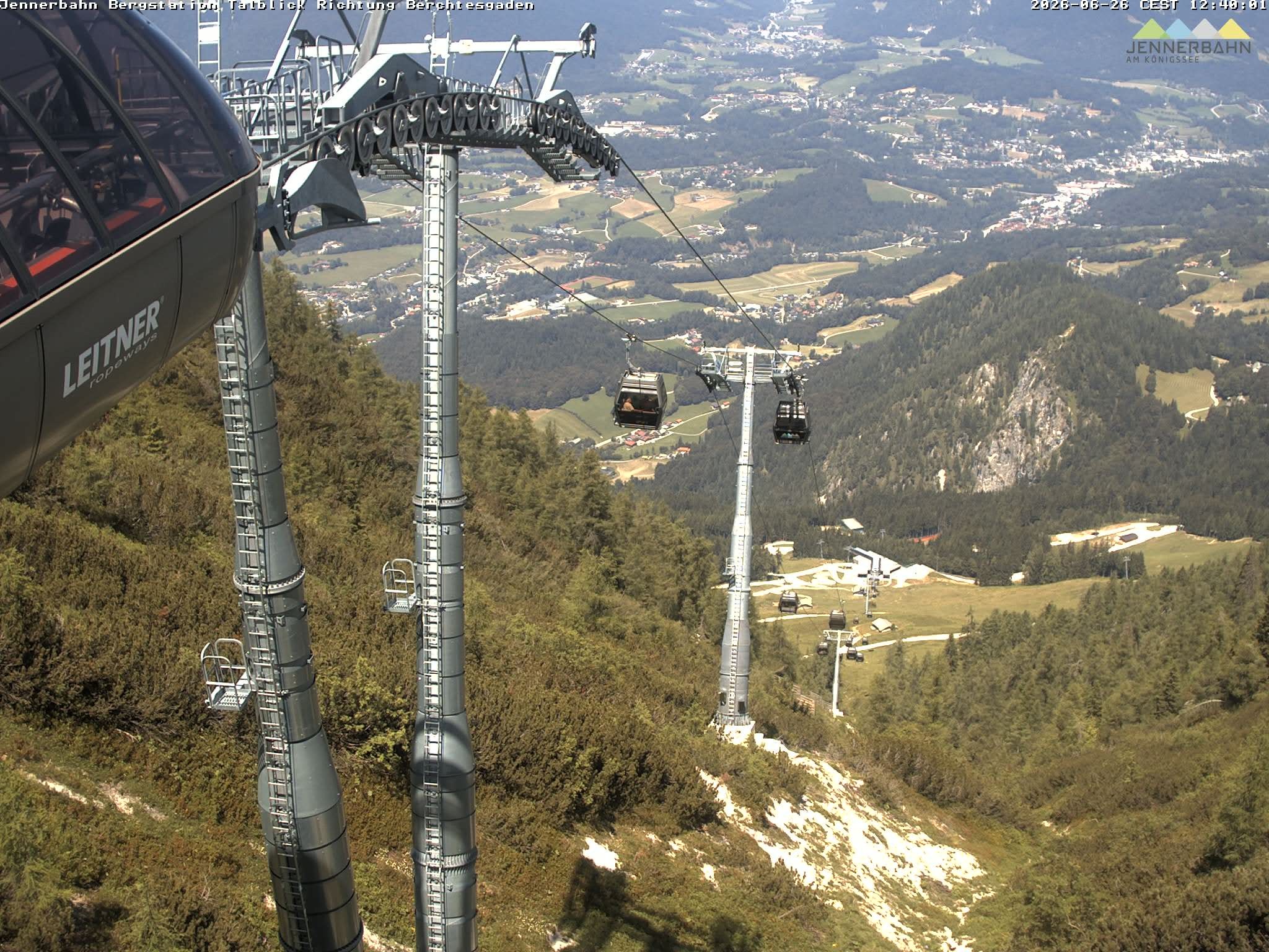 Archived image Webcam Jenner mountain - Valley View Cable Car