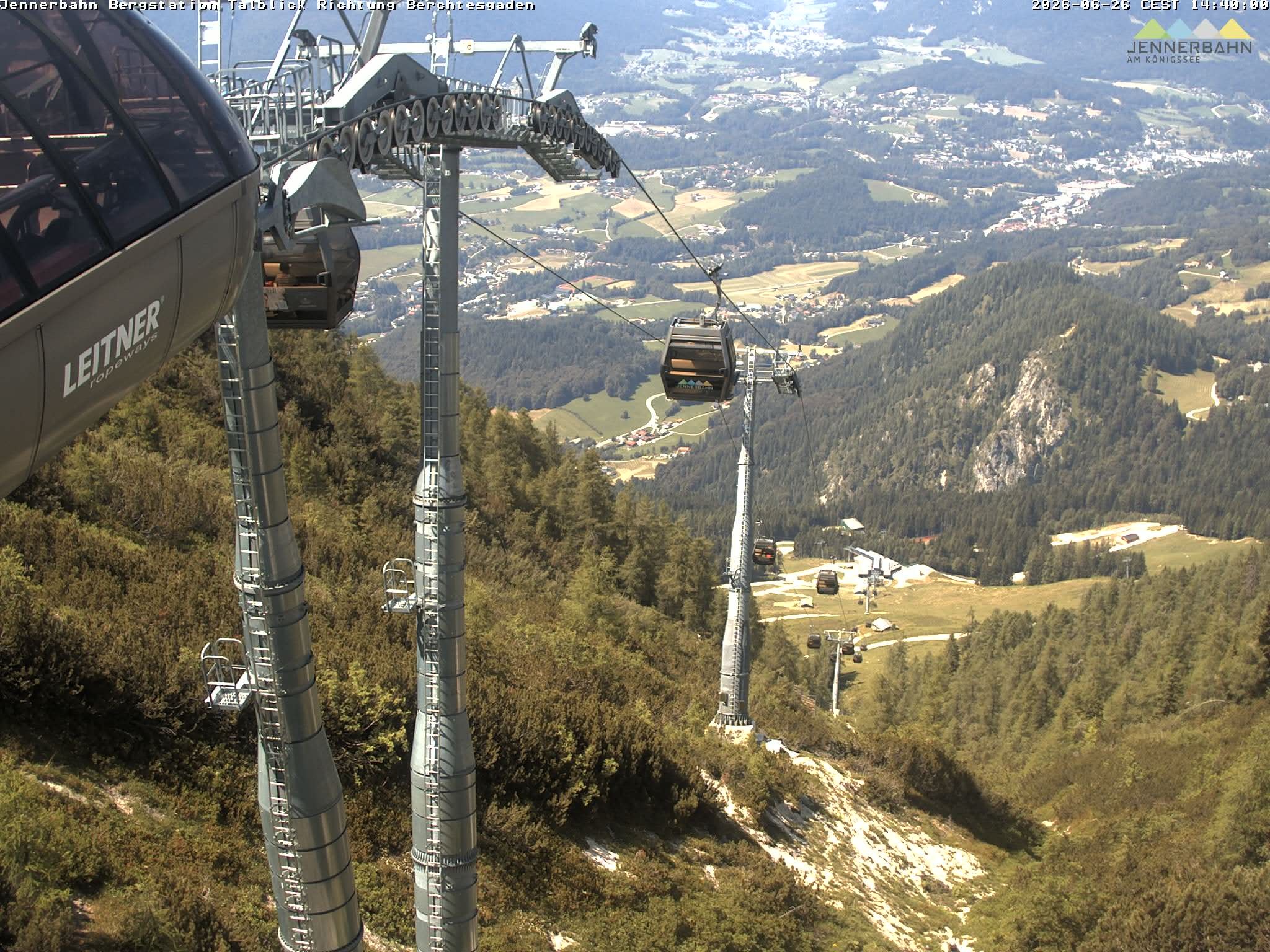 Archived image Webcam Jenner mountain - Valley View Cable Car