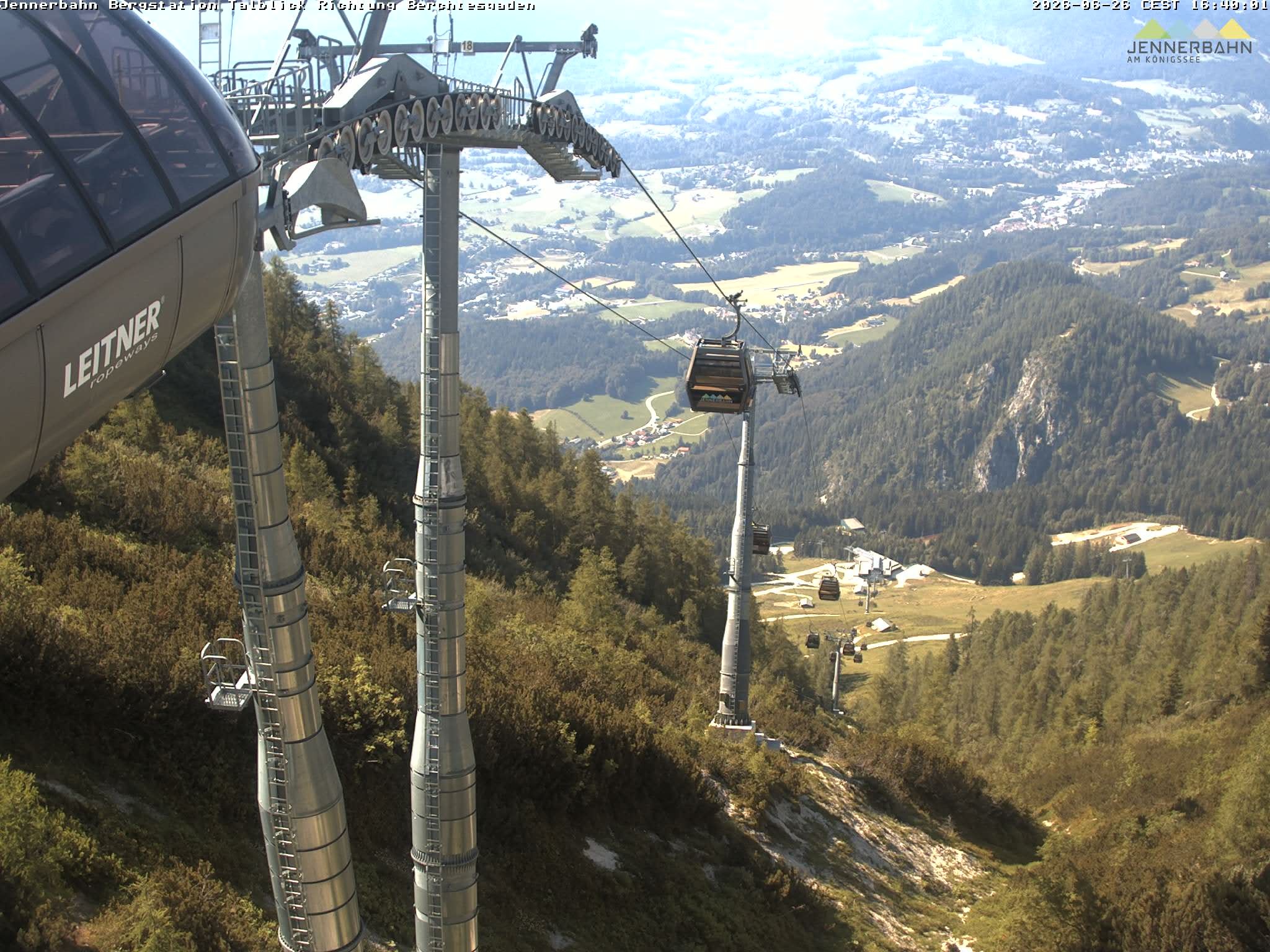 Archived image Webcam Jenner mountain - Valley View Cable Car