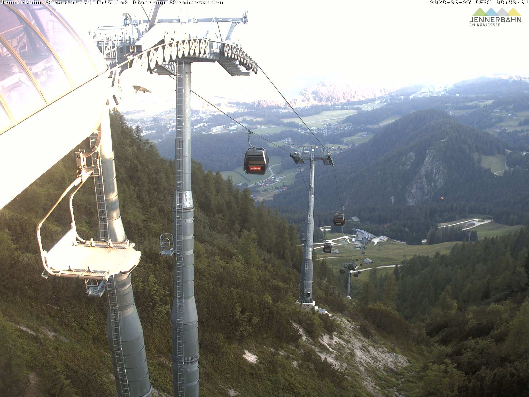 Archived image Webcam Jenner mountain - Valley View Cable Car
