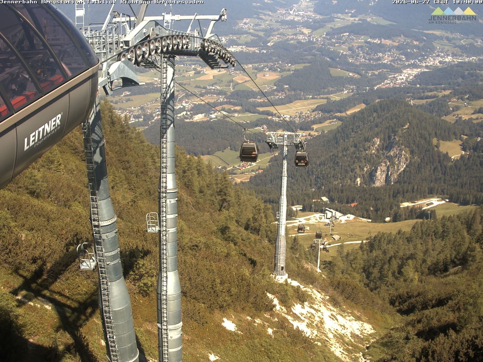 Archived image Webcam Jenner mountain - Valley View Cable Car