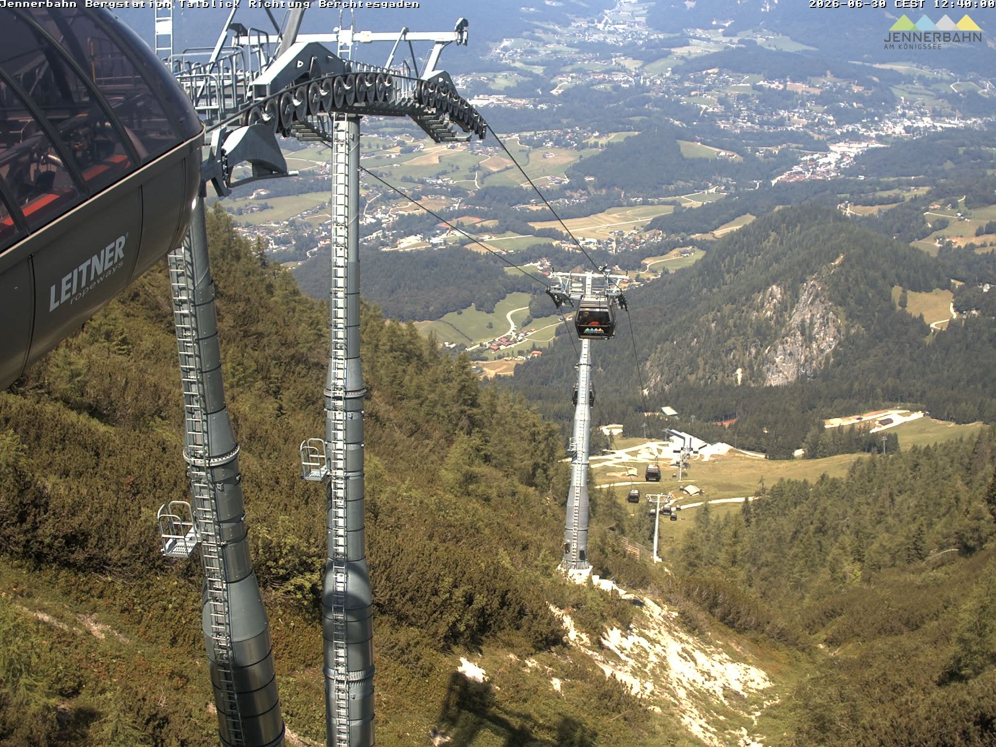 Archiv Foto Webcam Jenner - Blick ins Tal Gondelstation