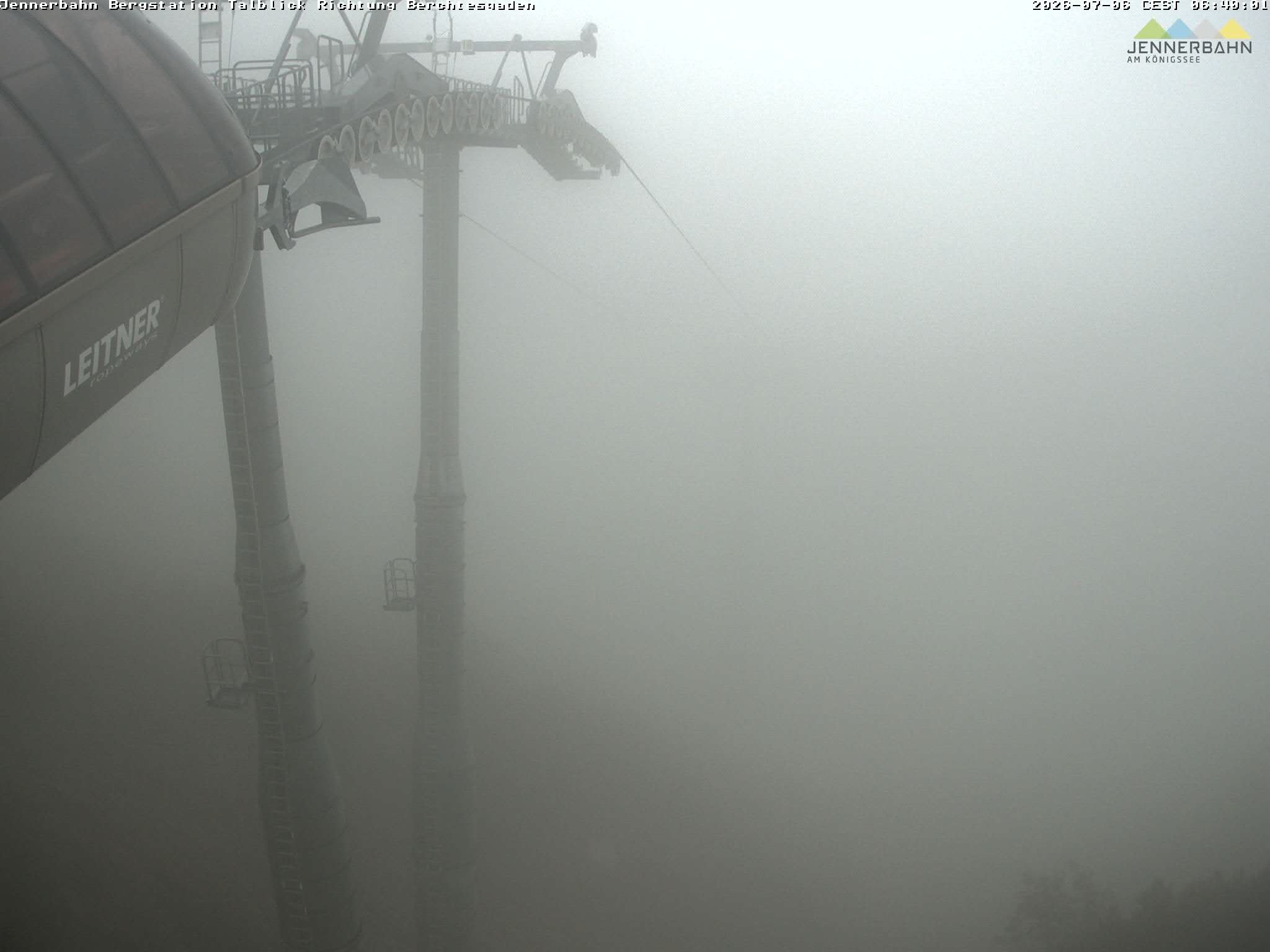 Archiv Foto Webcam Jenner - Blick ins Tal Gondelstation