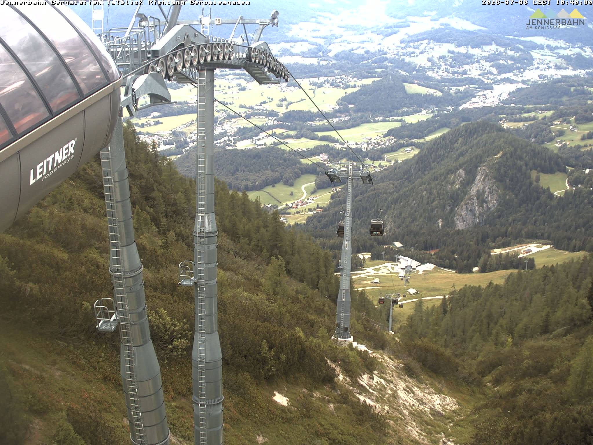 Archived image Webcam Jenner mountain - Valley View Cable Car