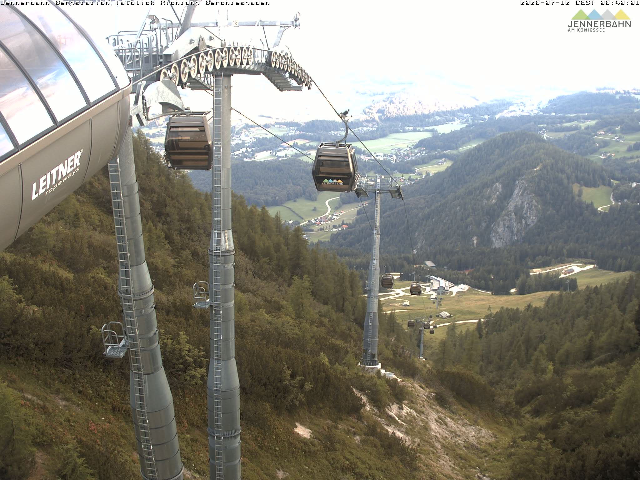 Archiv Foto Webcam Jenner - Blick ins Tal Gondelstation