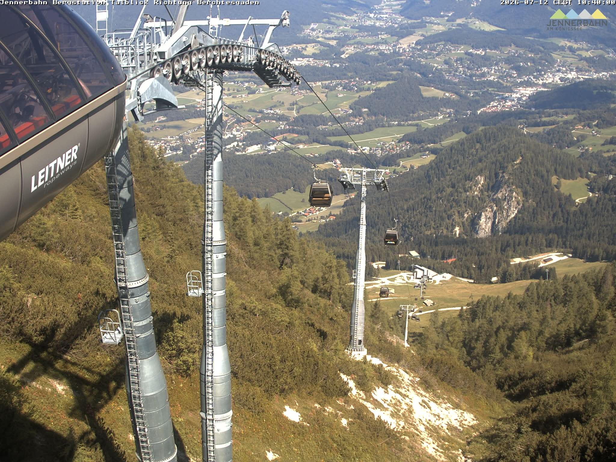 Archiv Foto Webcam Jenner - Blick ins Tal Gondelstation