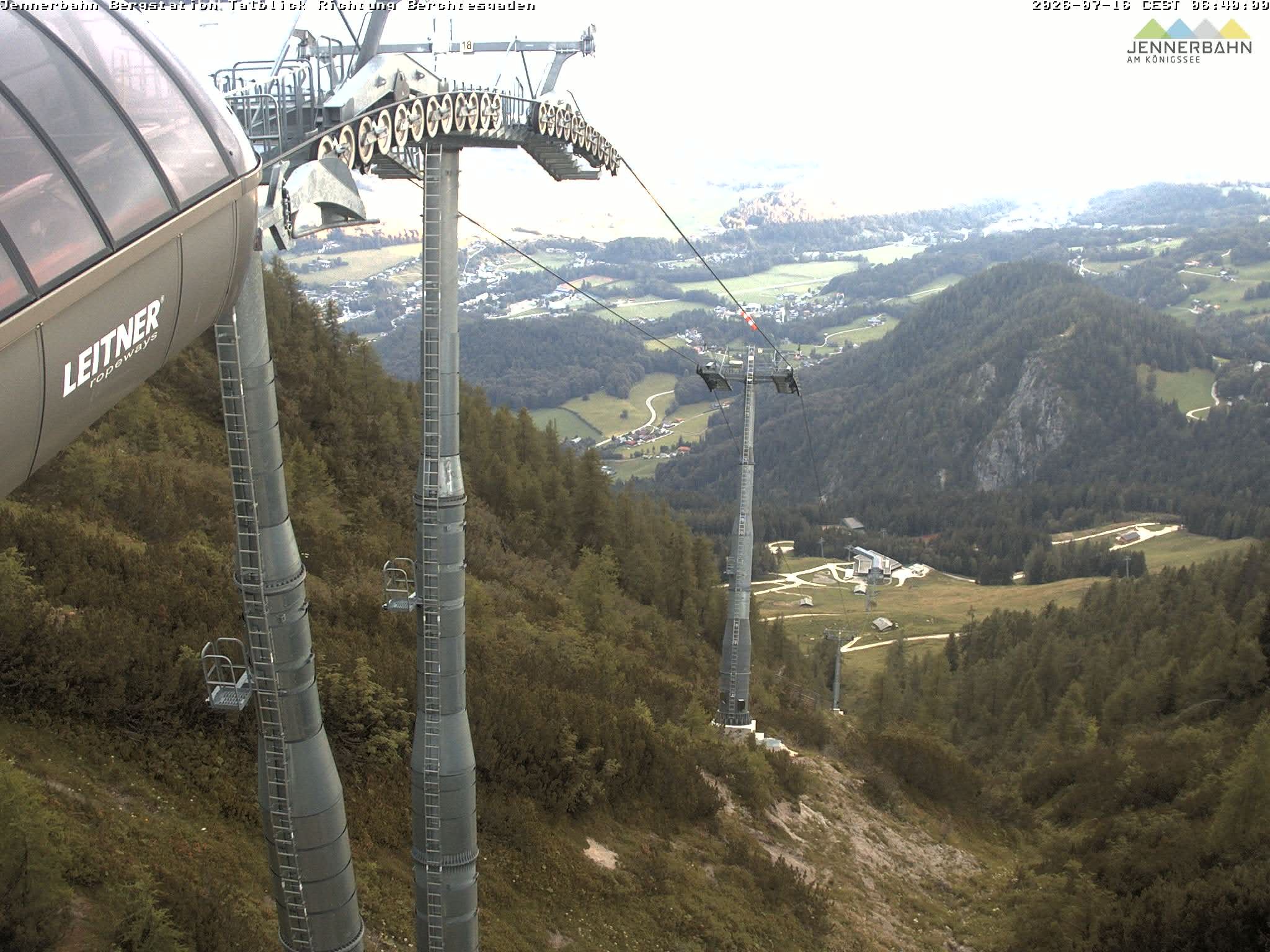 Archived image Webcam Jenner mountain - Valley View Cable Car