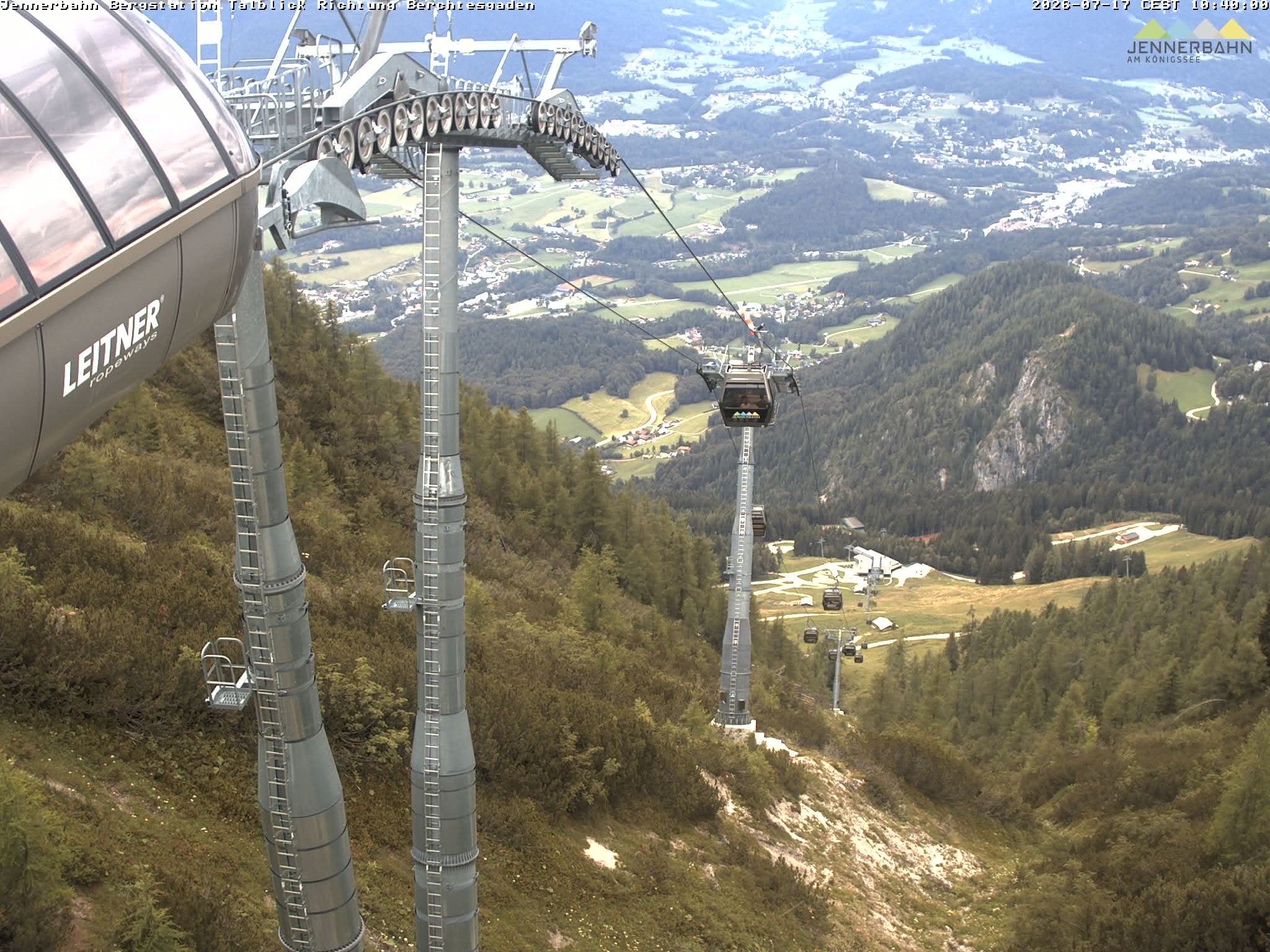 Archived image Webcam Jenner mountain - Valley View Cable Car