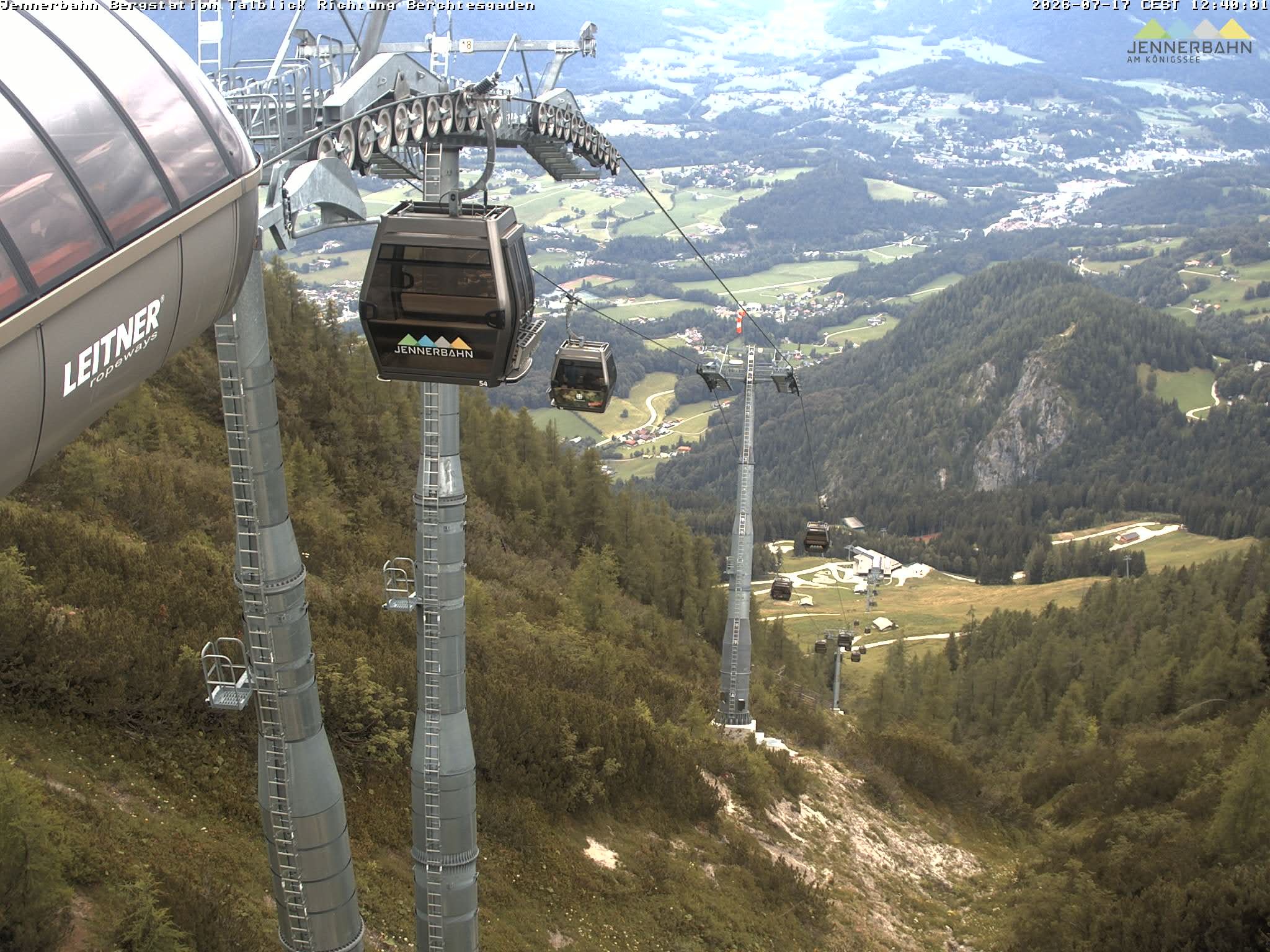 Archived image Webcam Jenner mountain - Valley View Cable Car
