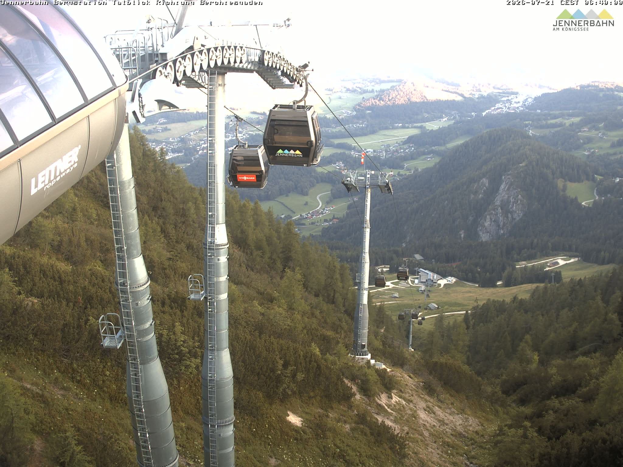 Archiv Foto Webcam Jenner - Blick ins Tal Gondelstation