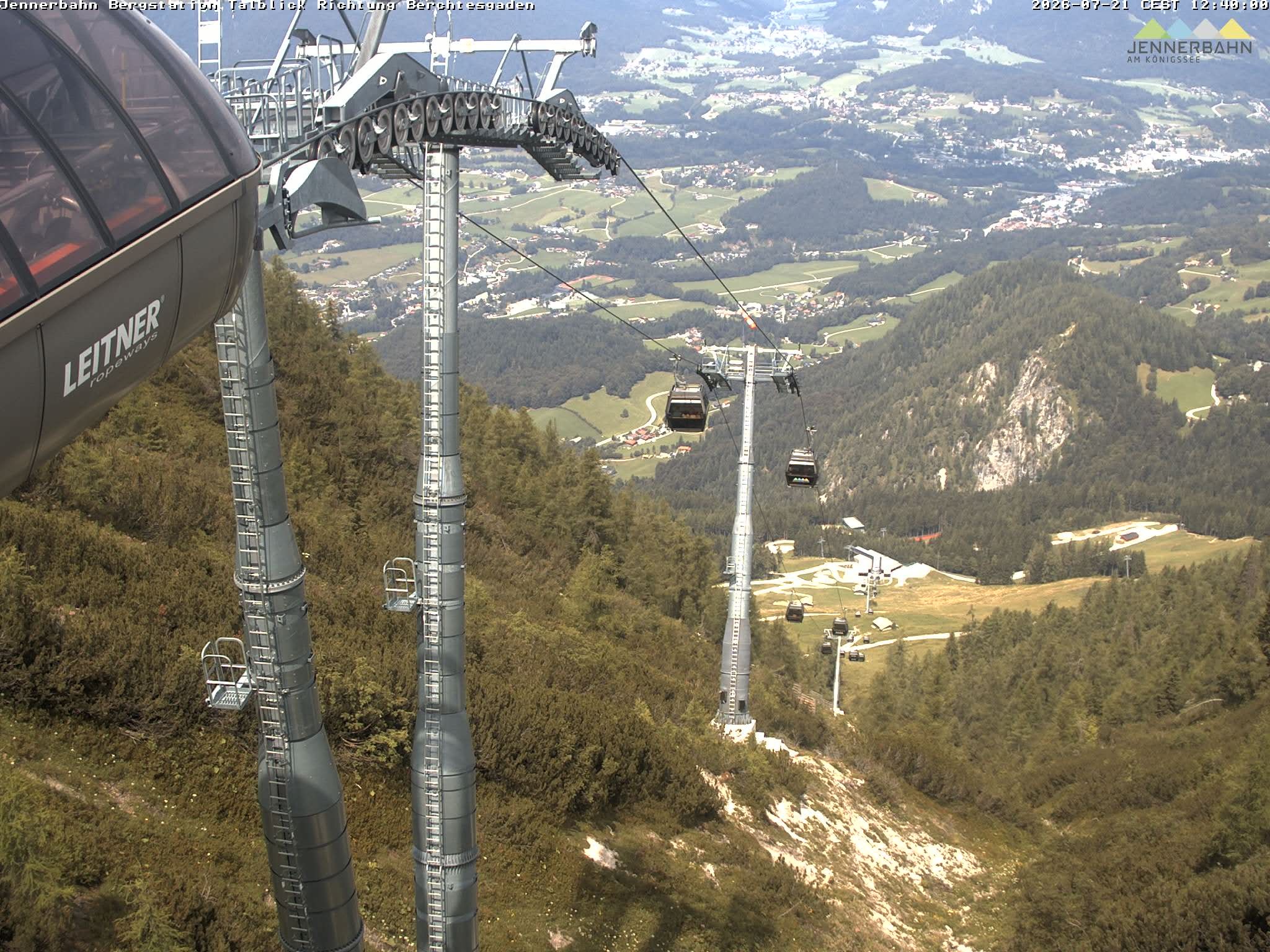 Archiv Foto Webcam Jenner - Blick ins Tal Gondelstation