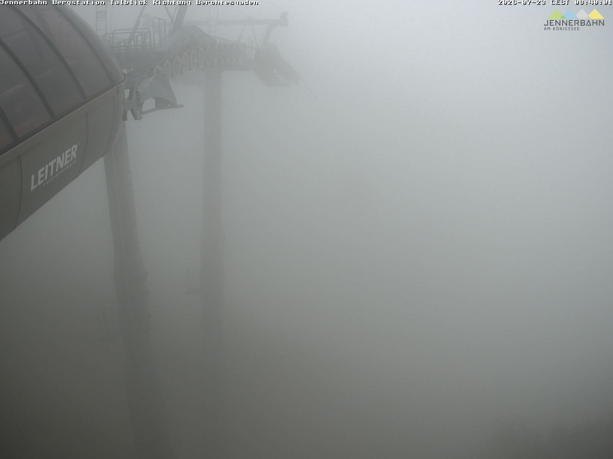 Archiv Foto Webcam Jenner - Blick ins Tal Gondelstation