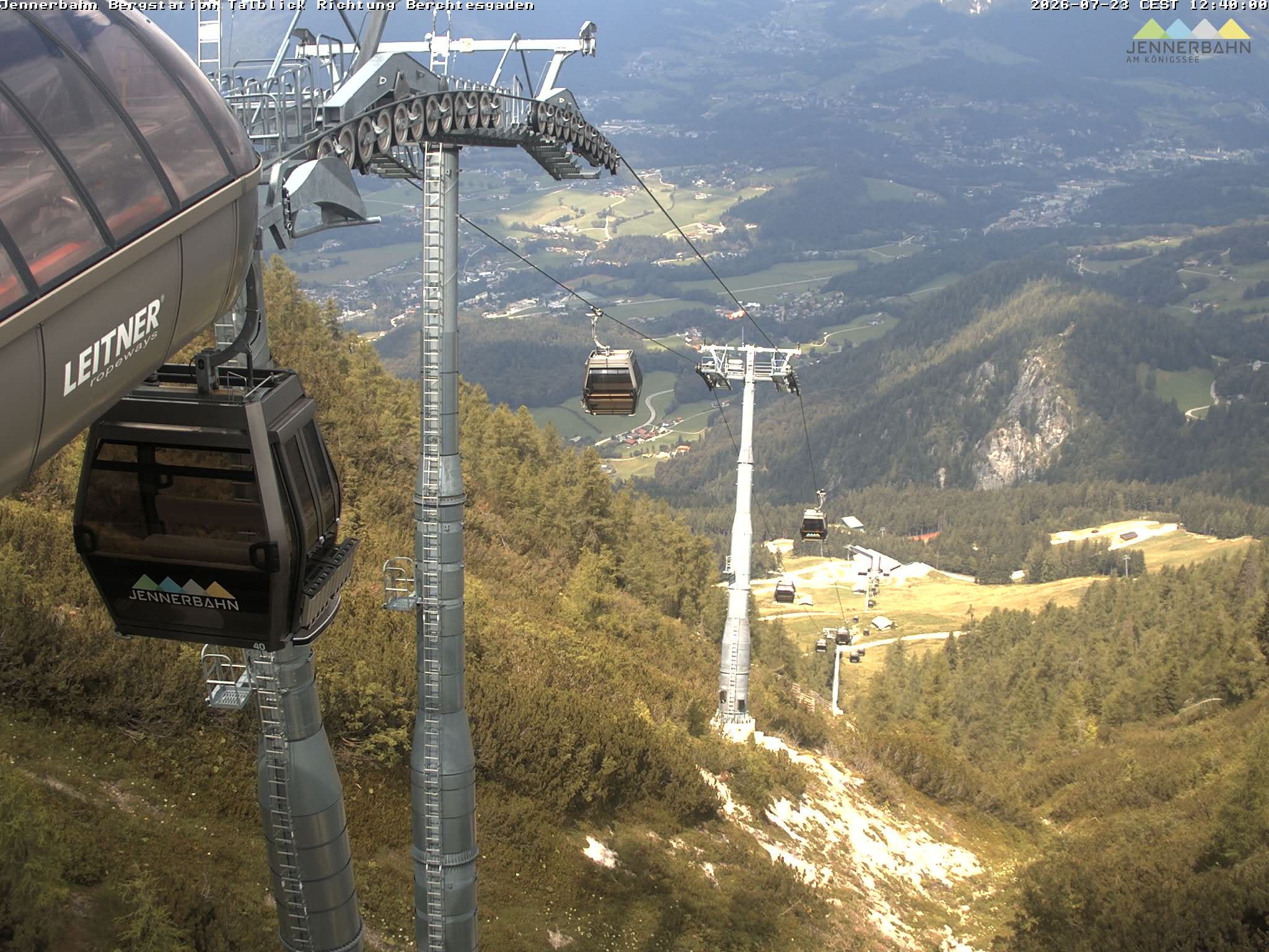 Archiv Foto Webcam Jenner - Blick ins Tal Gondelstation