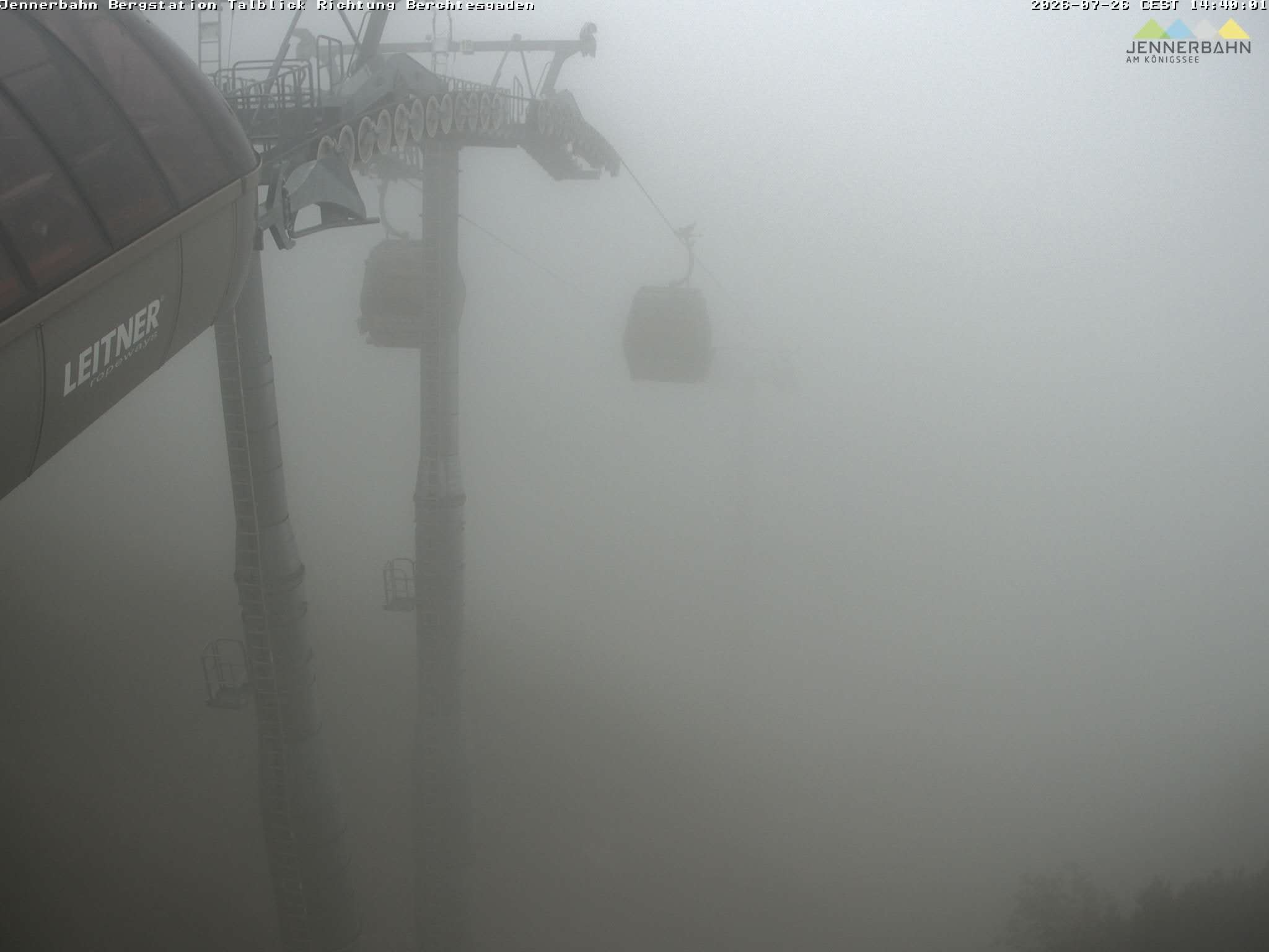 Archiv Foto Webcam Jenner - Blick ins Tal Gondelstation