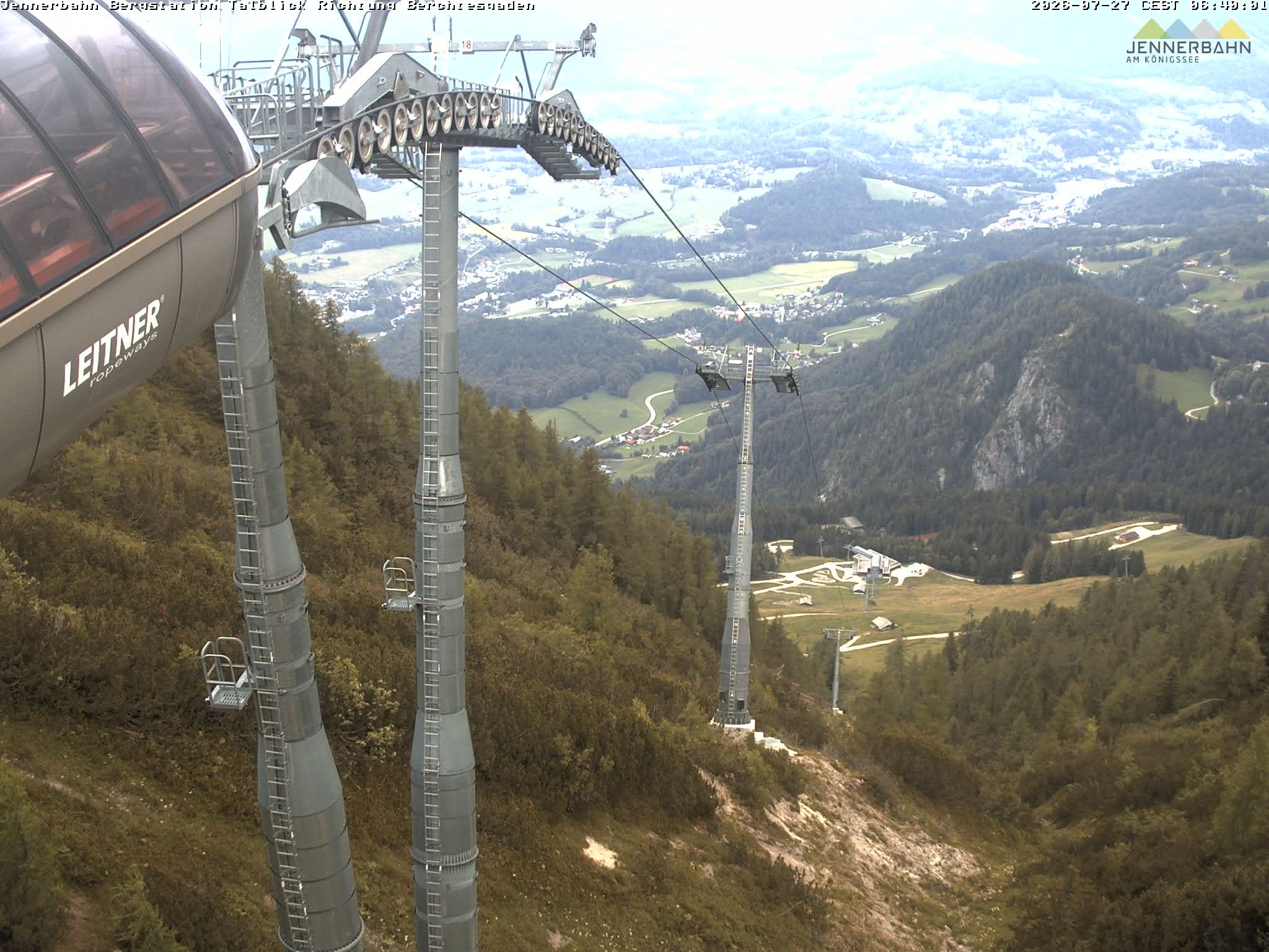 Archived image Webcam Jenner mountain - Valley View Cable Car