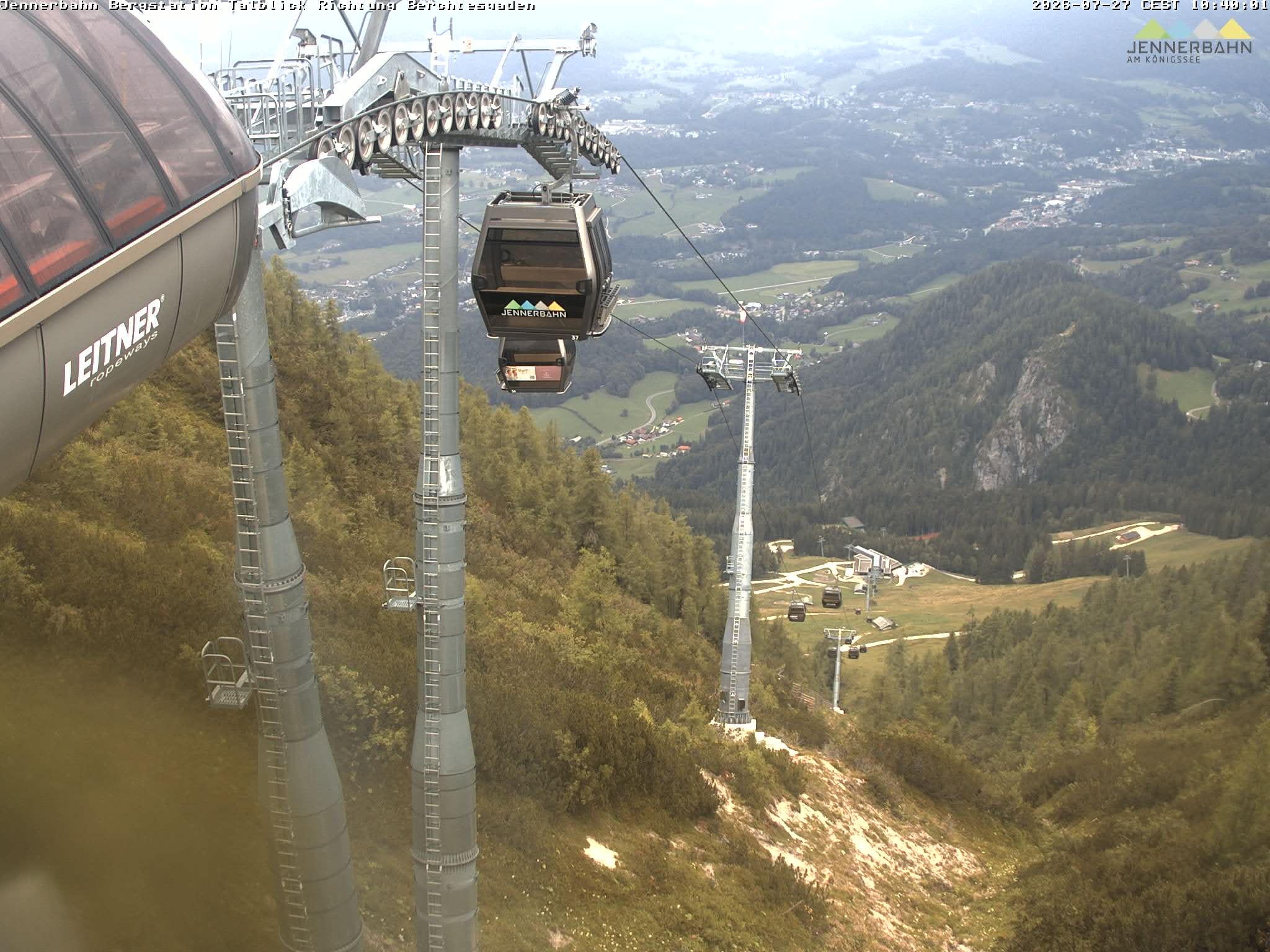 Archived image Webcam Jenner mountain - Valley View Cable Car