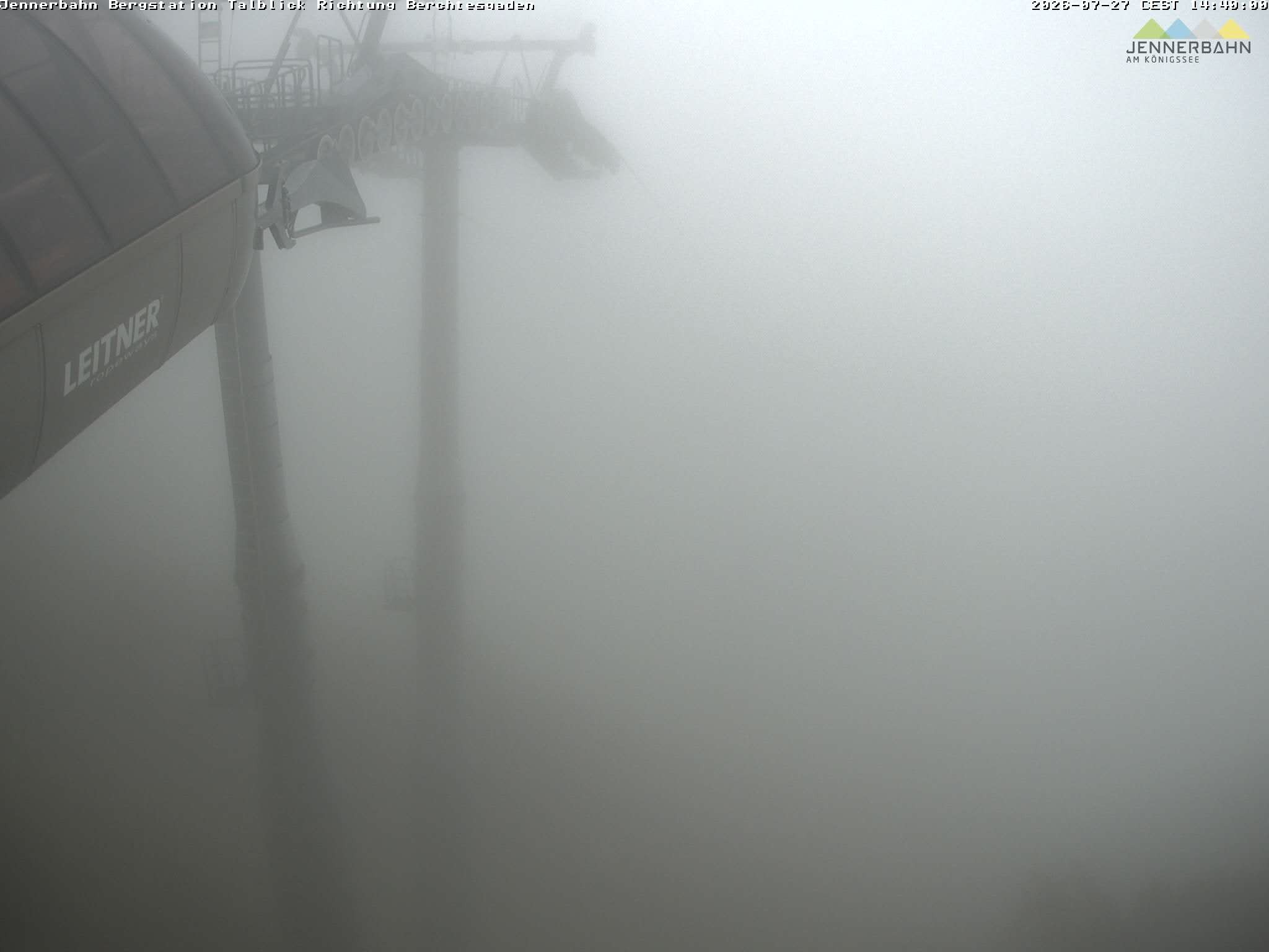 Archived image Webcam Jenner mountain - Valley View Cable Car