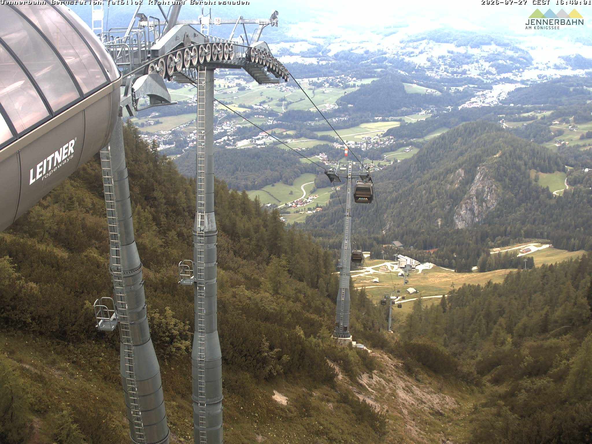 Archived image Webcam Jenner mountain - Valley View Cable Car