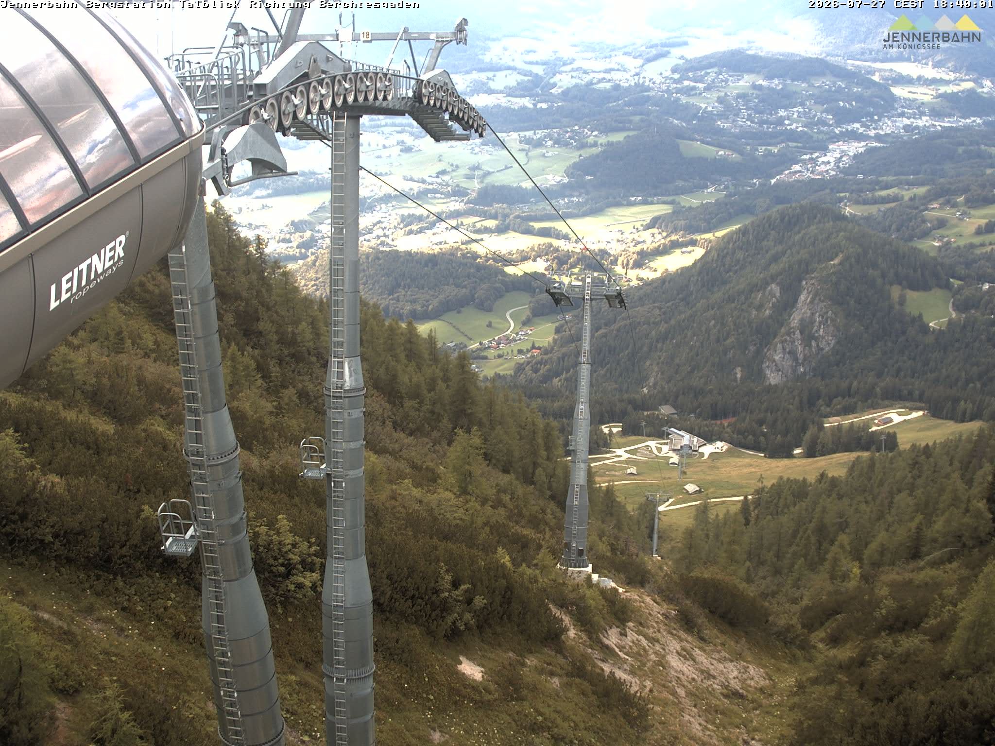 Archived image Webcam Jenner mountain - Valley View Cable Car