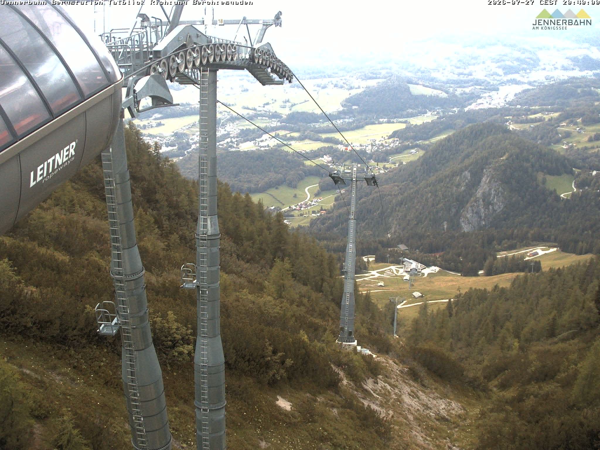 Archived image Webcam Jenner mountain - Valley View Cable Car