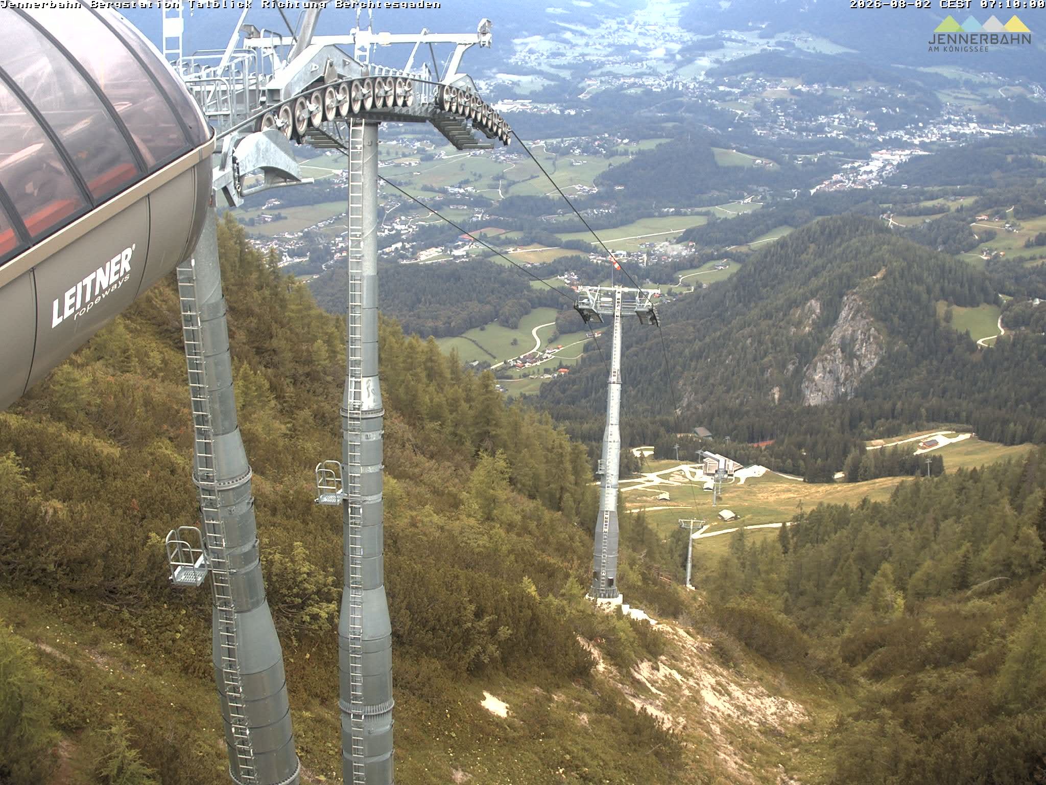 Archiv Foto Webcam Jenner - Blick ins Tal Gondelstation