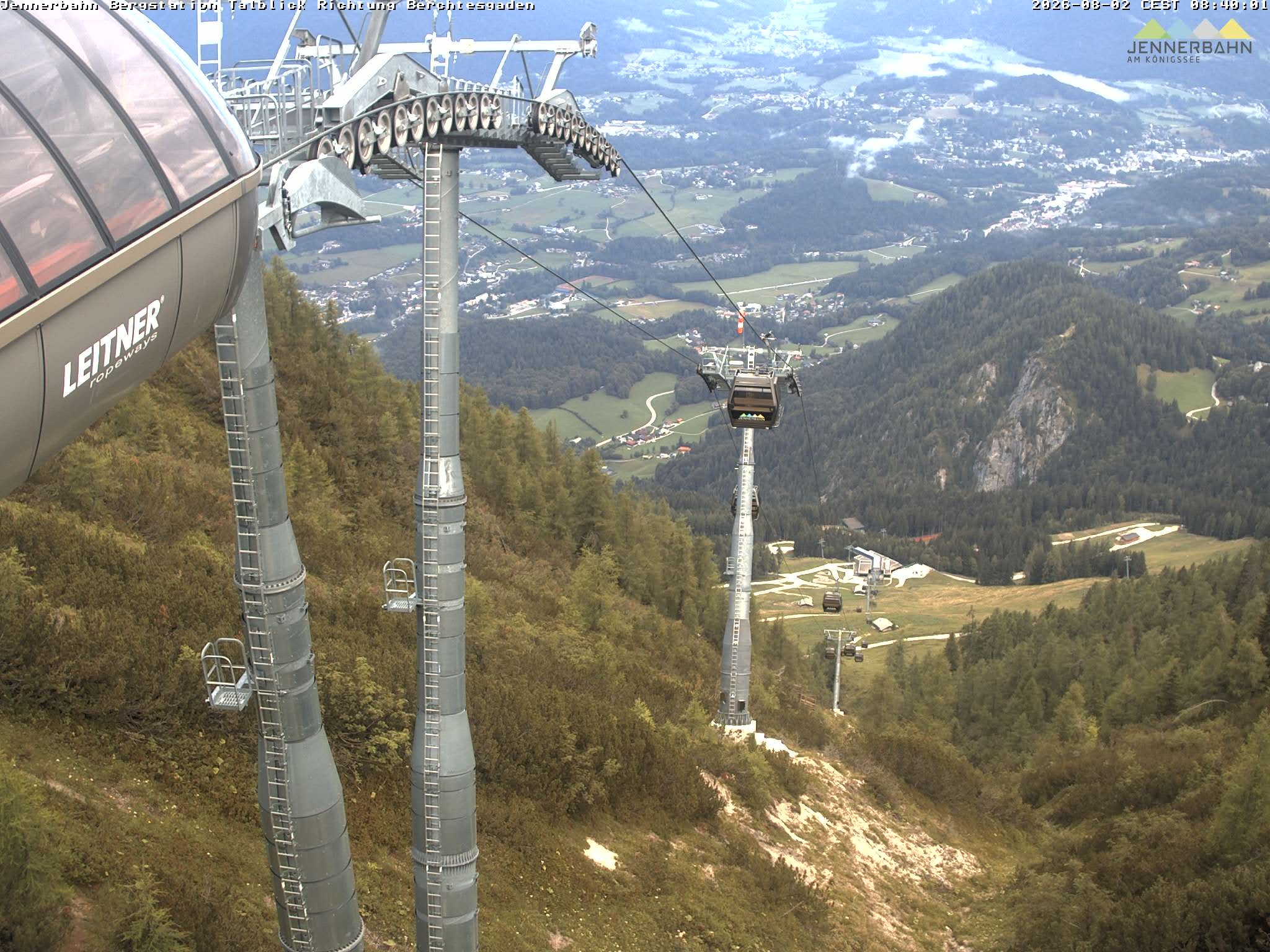 Archiv Foto Webcam Jenner - Blick ins Tal Gondelstation
