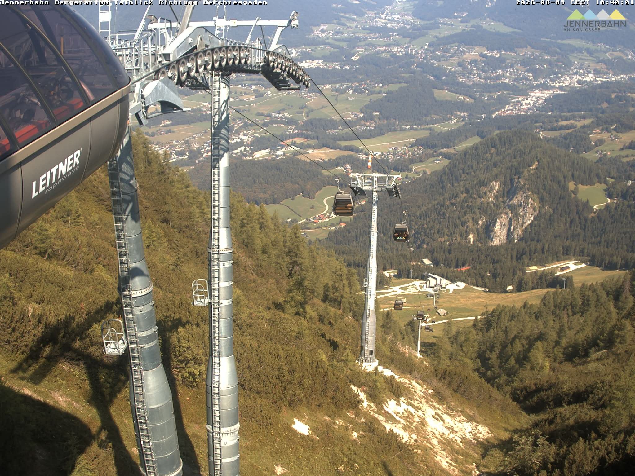 Archived image Webcam Jenner mountain - Valley View Cable Car