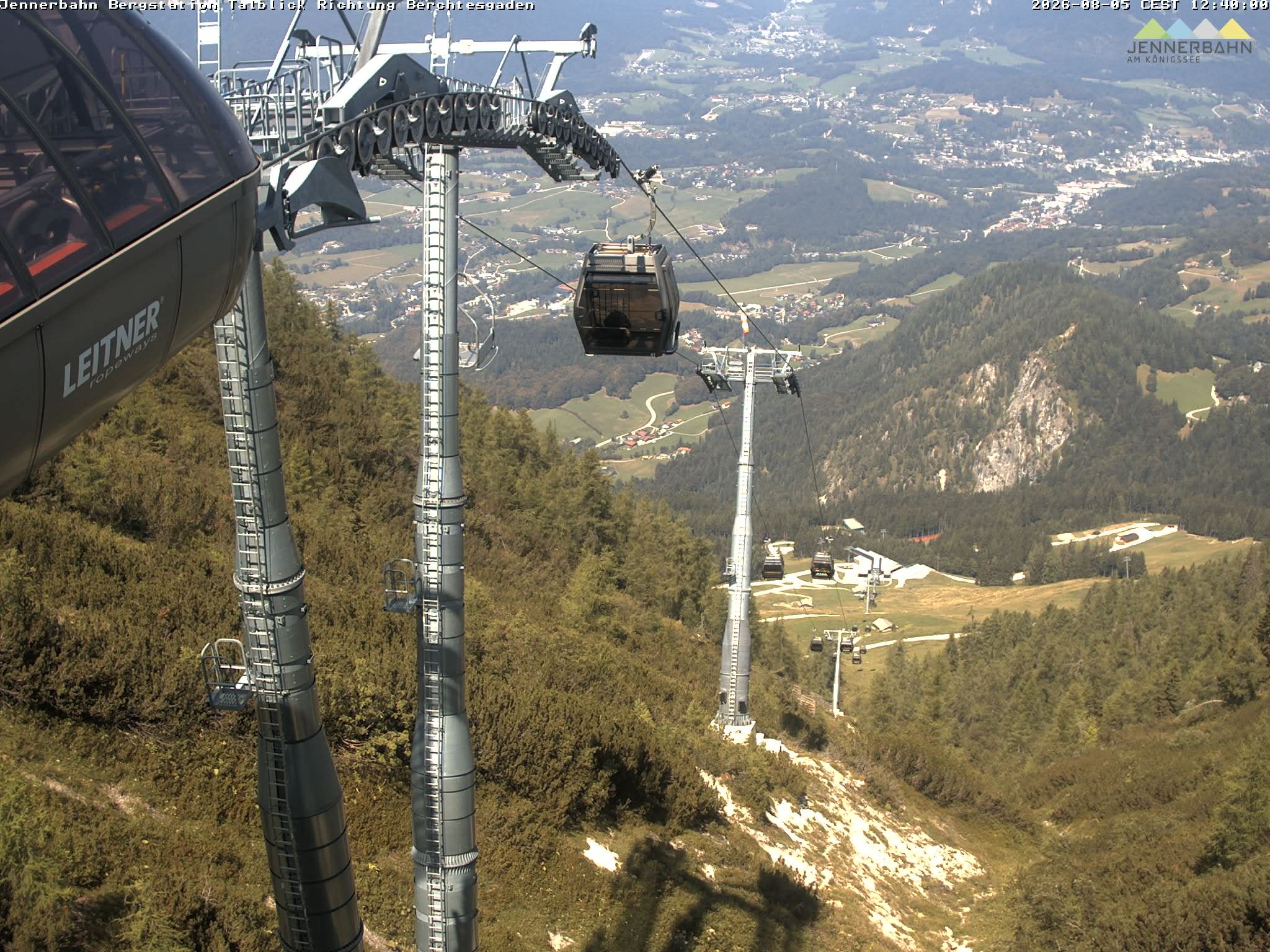 Archiv Foto Webcam Jenner - Blick ins Tal Gondelstation
