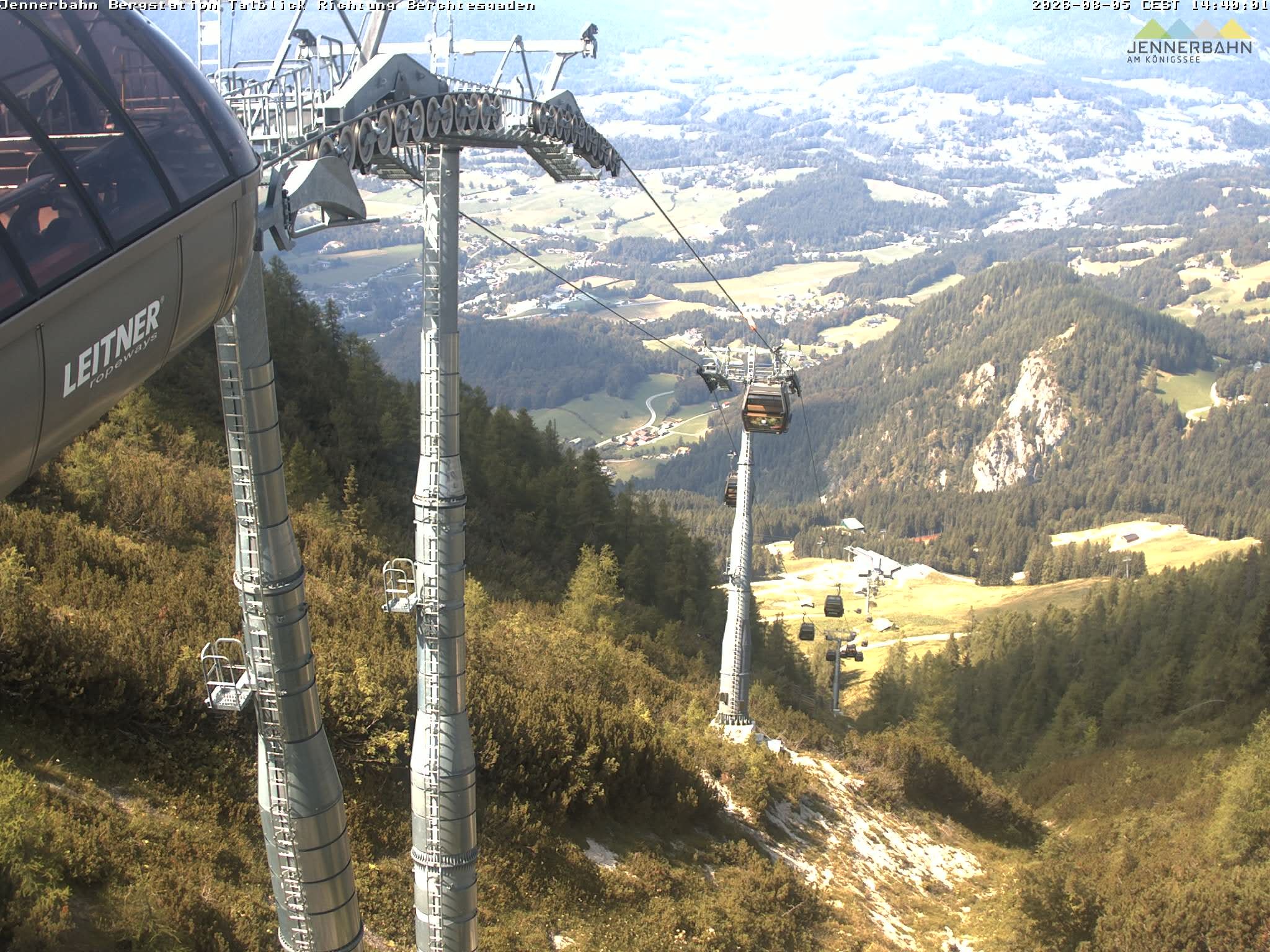 Archiv Foto Webcam Jenner - Blick ins Tal Gondelstation