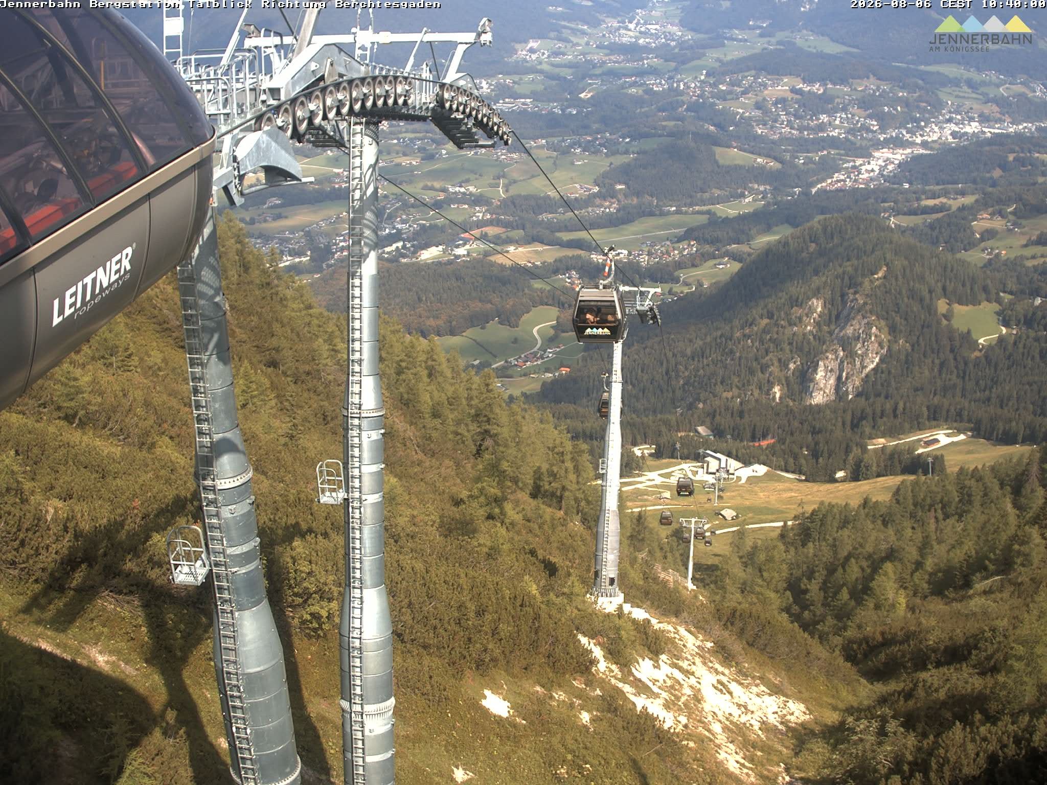 Archived image Webcam Jenner mountain - Valley View Cable Car