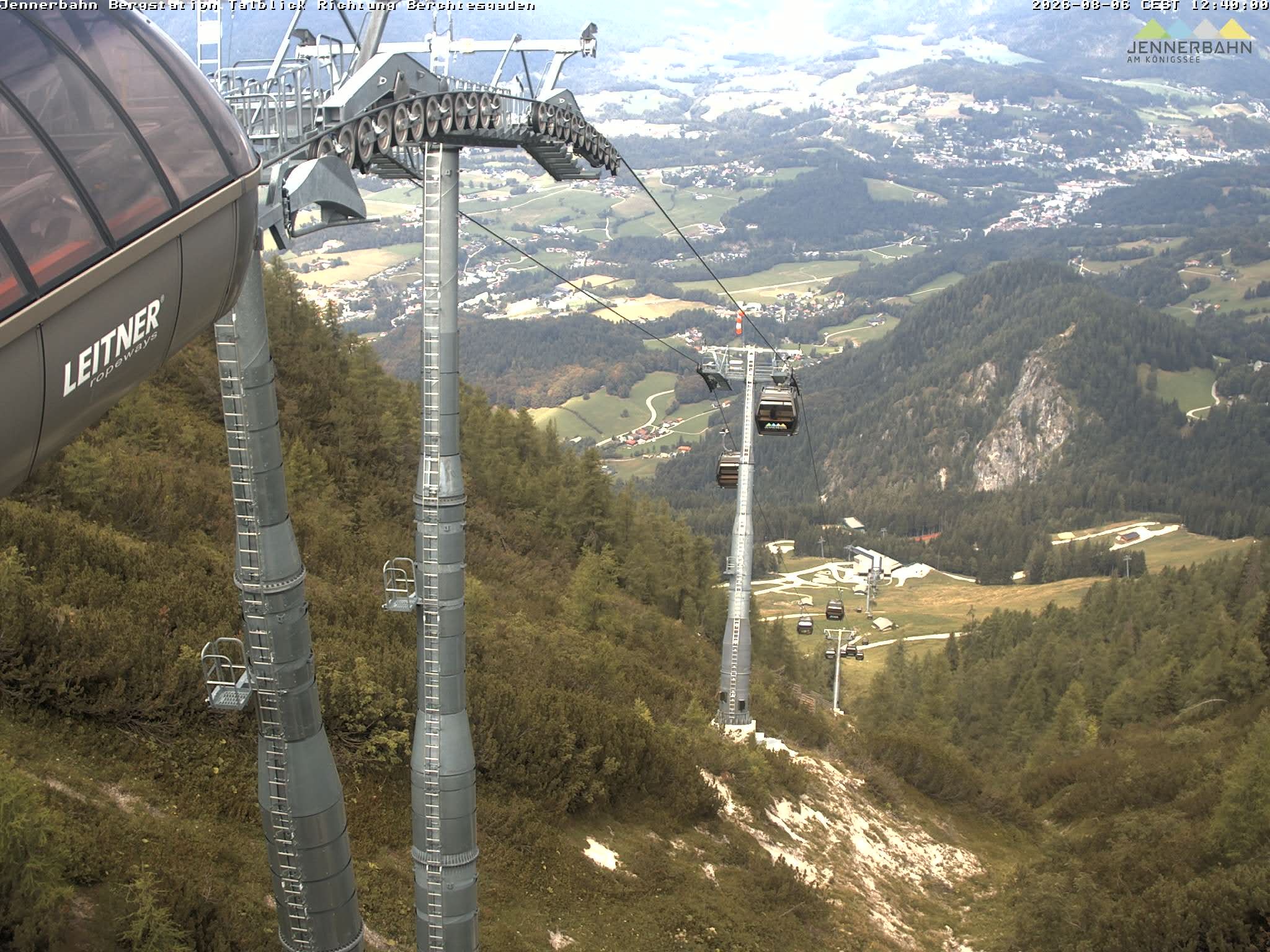 Archived image Webcam Jenner mountain - Valley View Cable Car