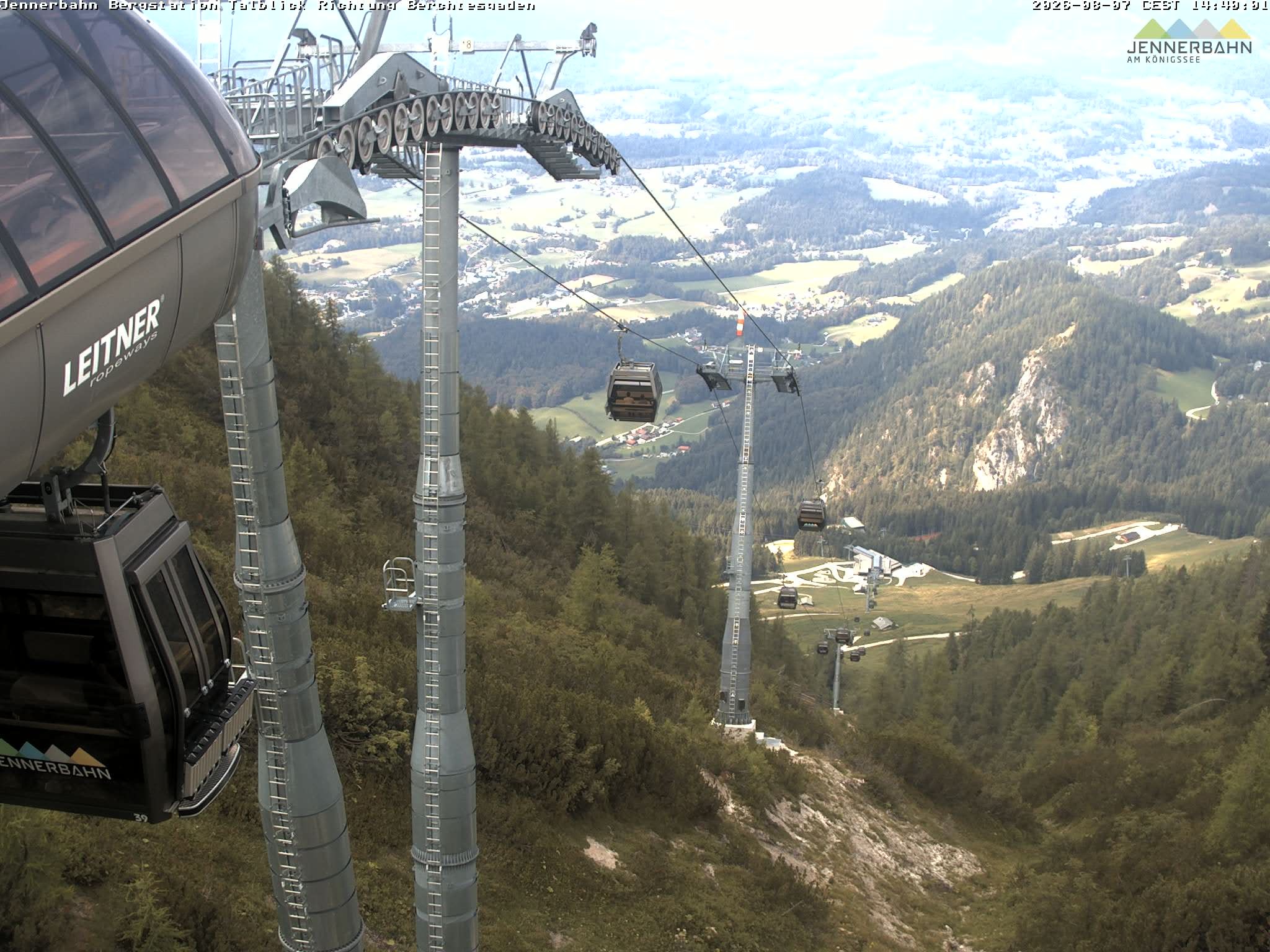 Archiv Foto Webcam Jenner - Blick ins Tal Gondelstation