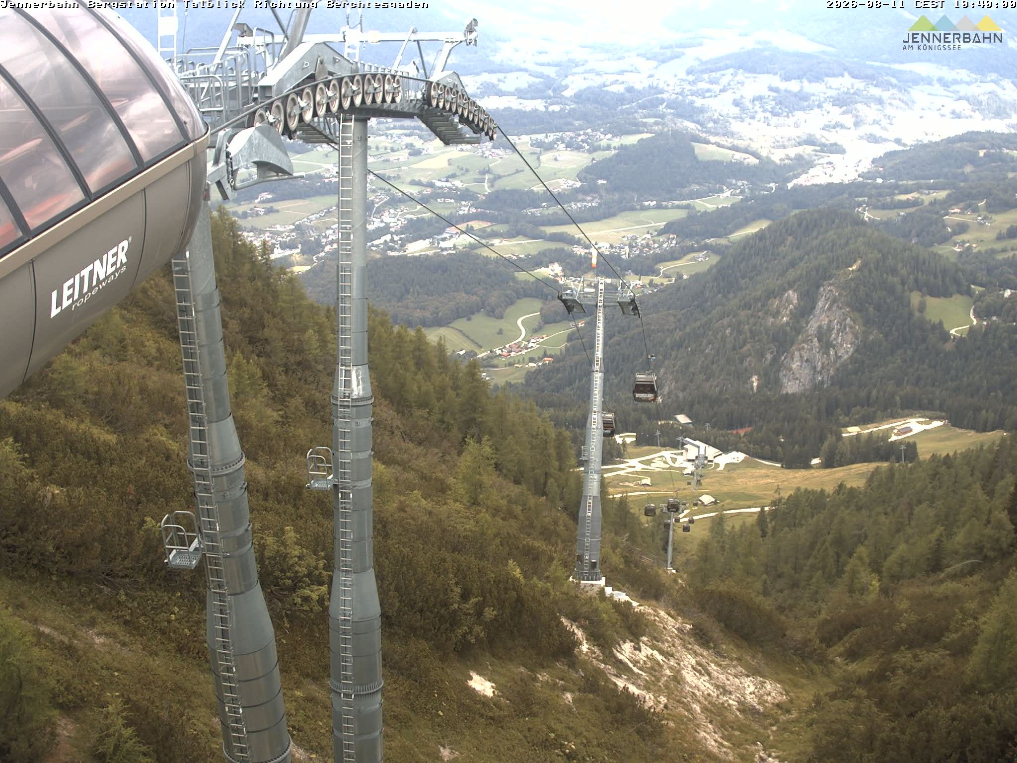 Archiv Foto Webcam Jenner - Blick ins Tal Gondelstation