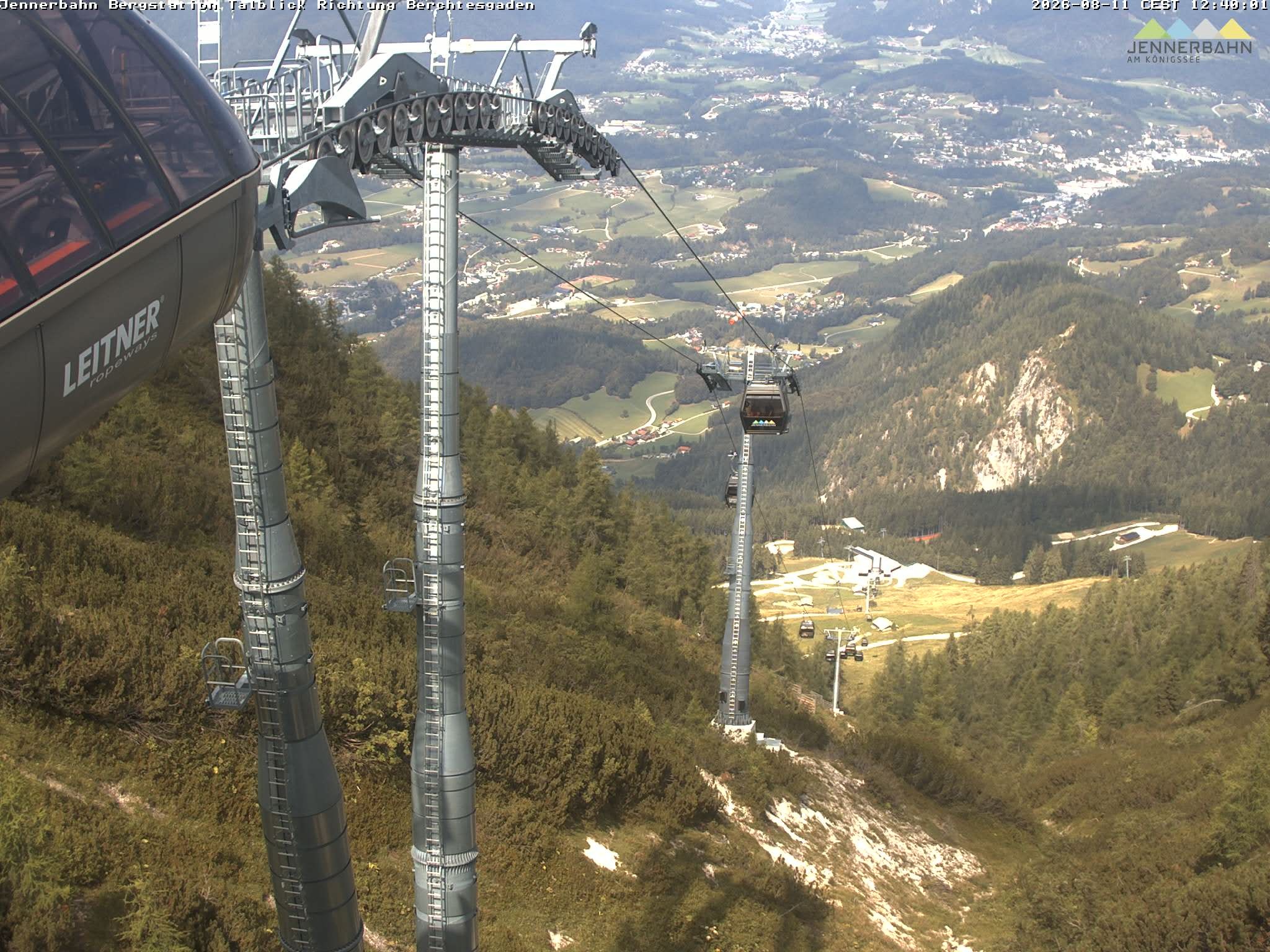 Archiv Foto Webcam Jenner - Blick ins Tal Gondelstation