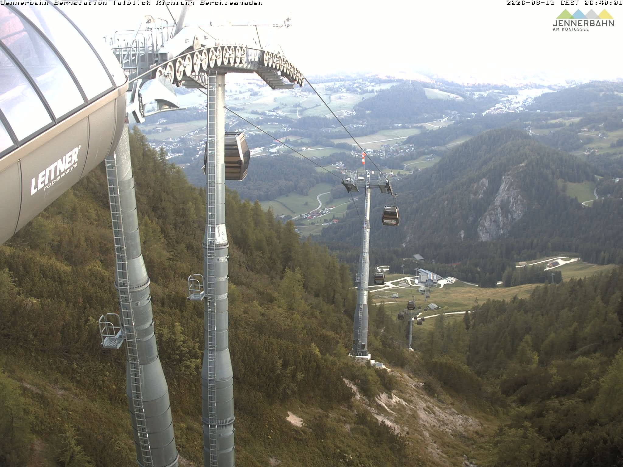Archived image Webcam Jenner mountain - Valley View Cable Car