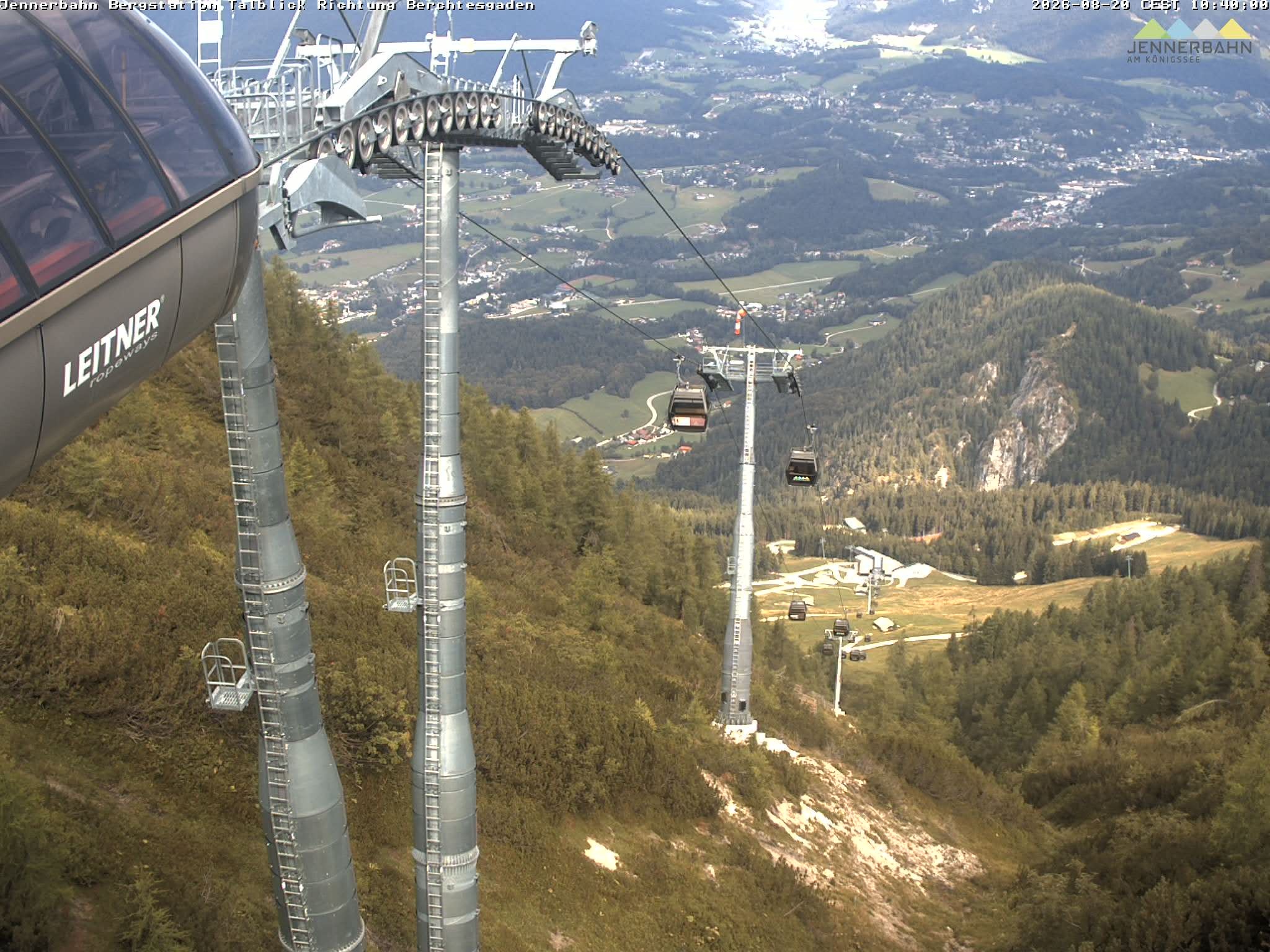 Archived image Webcam Jenner mountain - Valley View Cable Car