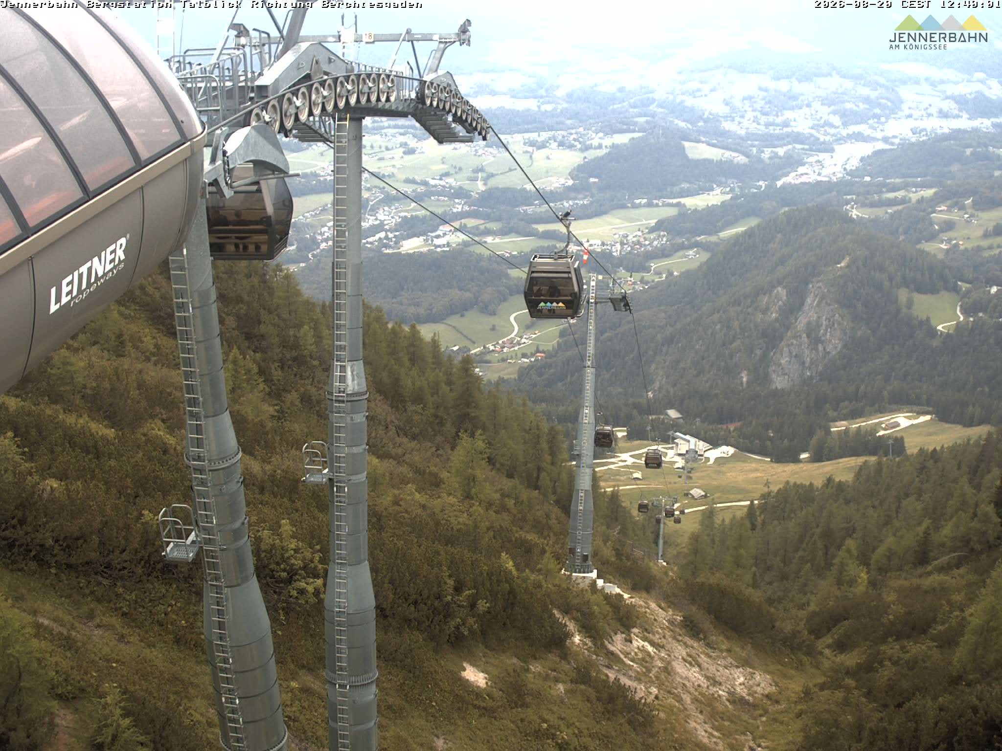 Archived image Webcam Jenner mountain - Valley View Cable Car