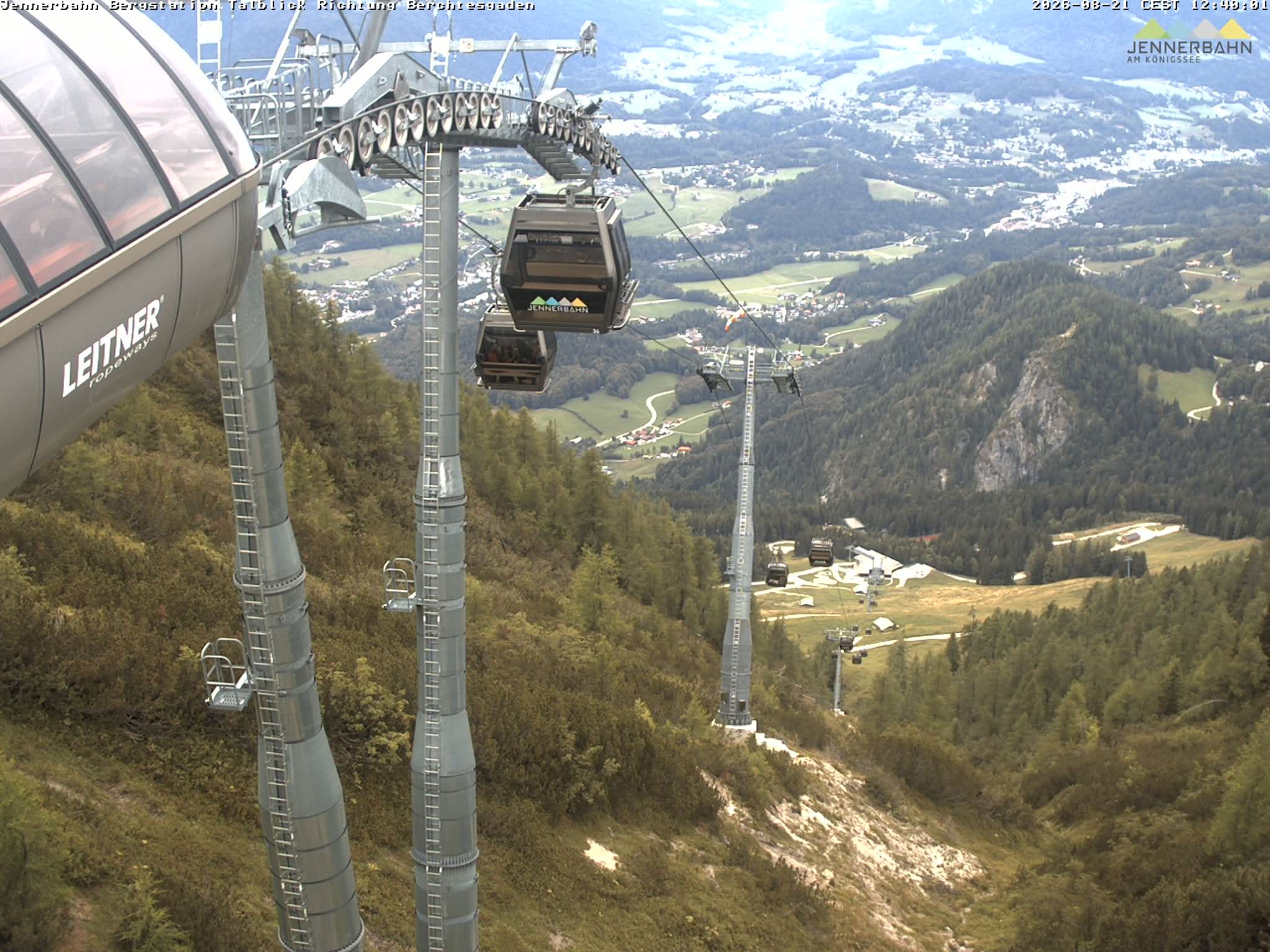 Archived image Webcam Jenner mountain - Valley View Cable Car