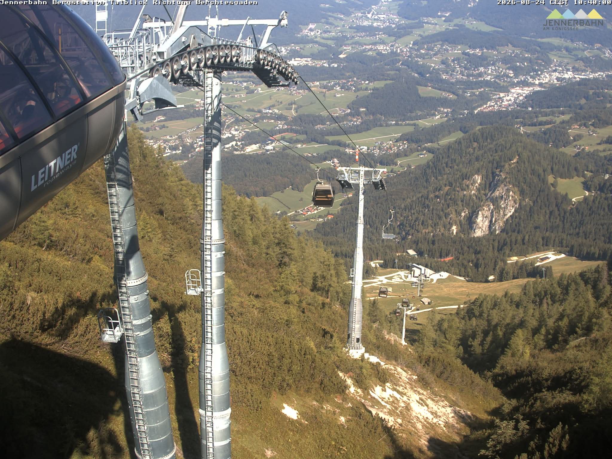 Archiv Foto Webcam Jenner - Blick ins Tal Gondelstation