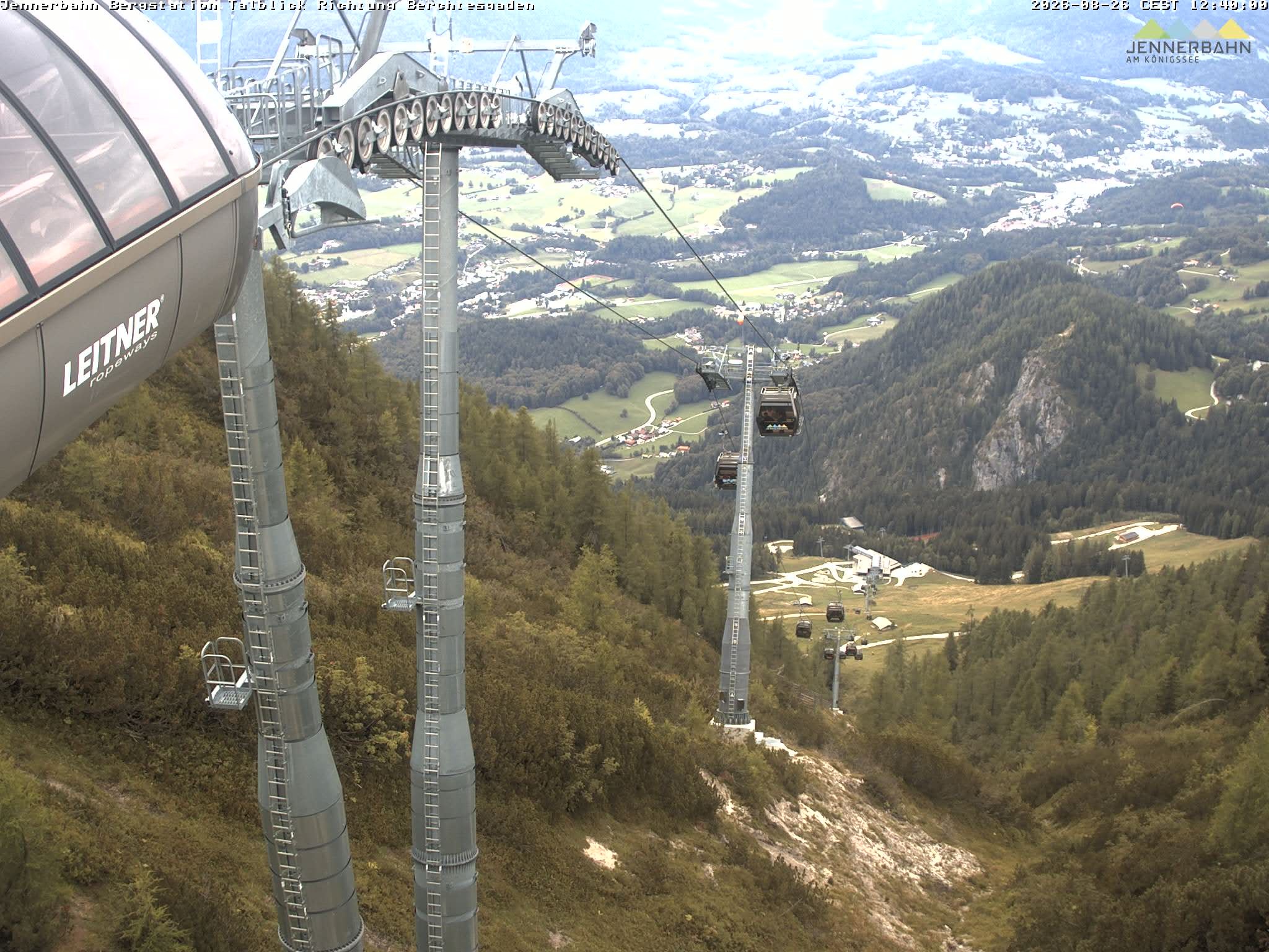 Archiv Foto Webcam Jenner - Blick ins Tal Gondelstation