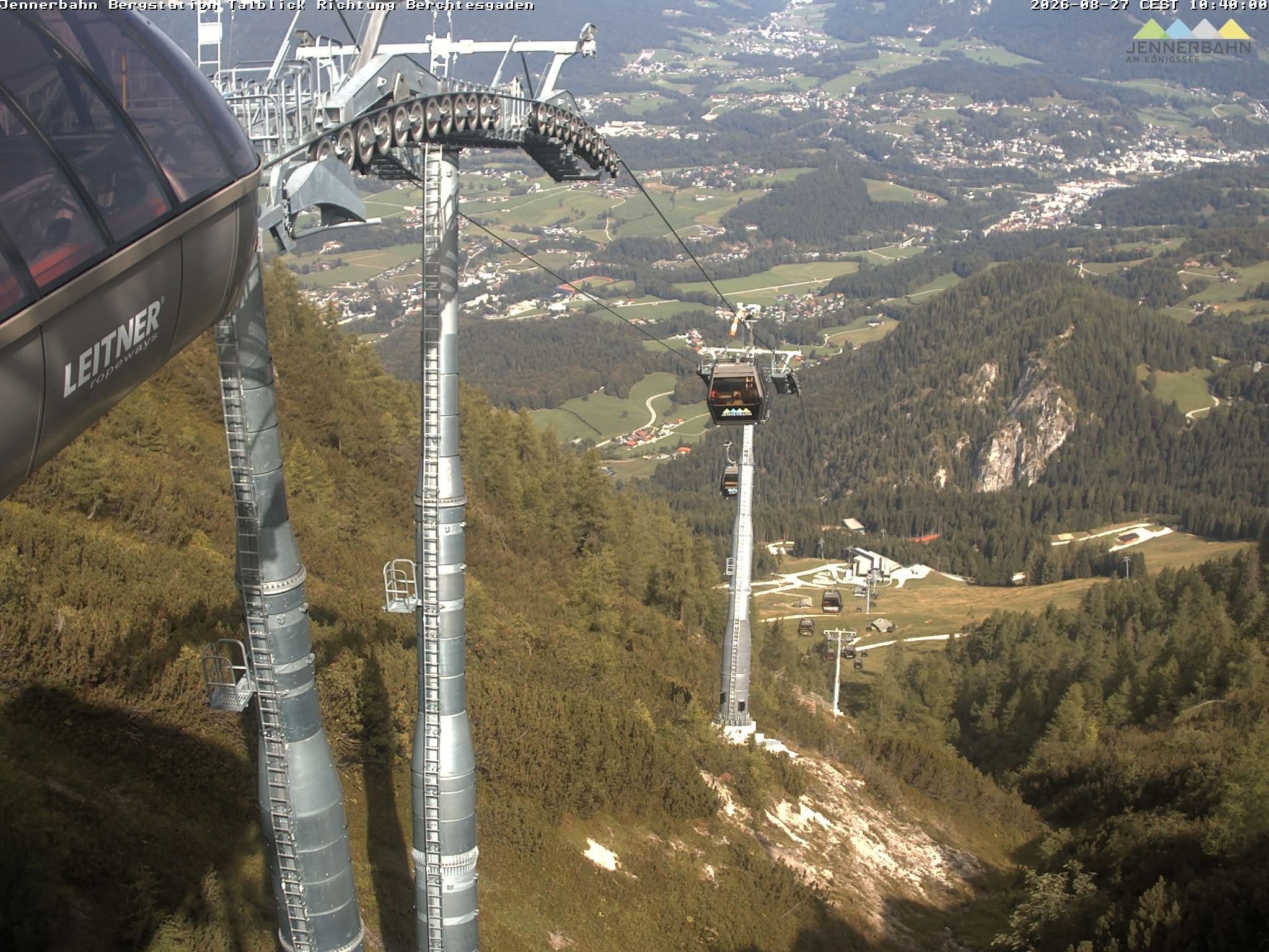 Archiv Foto Webcam Jenner - Blick ins Tal Gondelstation