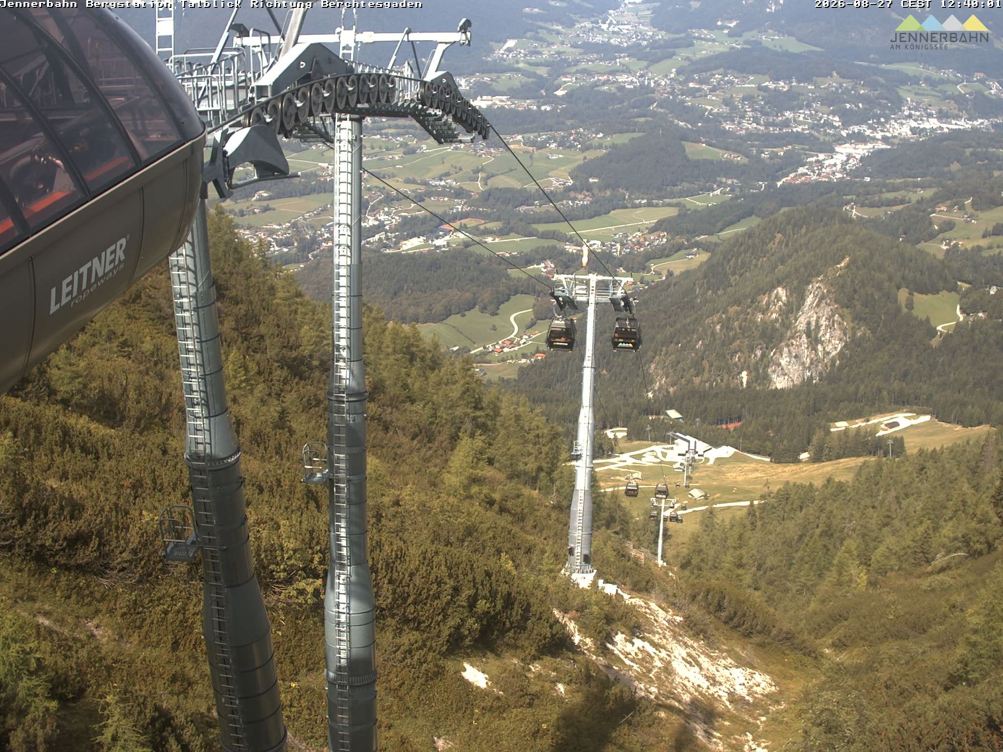 Archiv Foto Webcam Jenner - Blick ins Tal Gondelstation