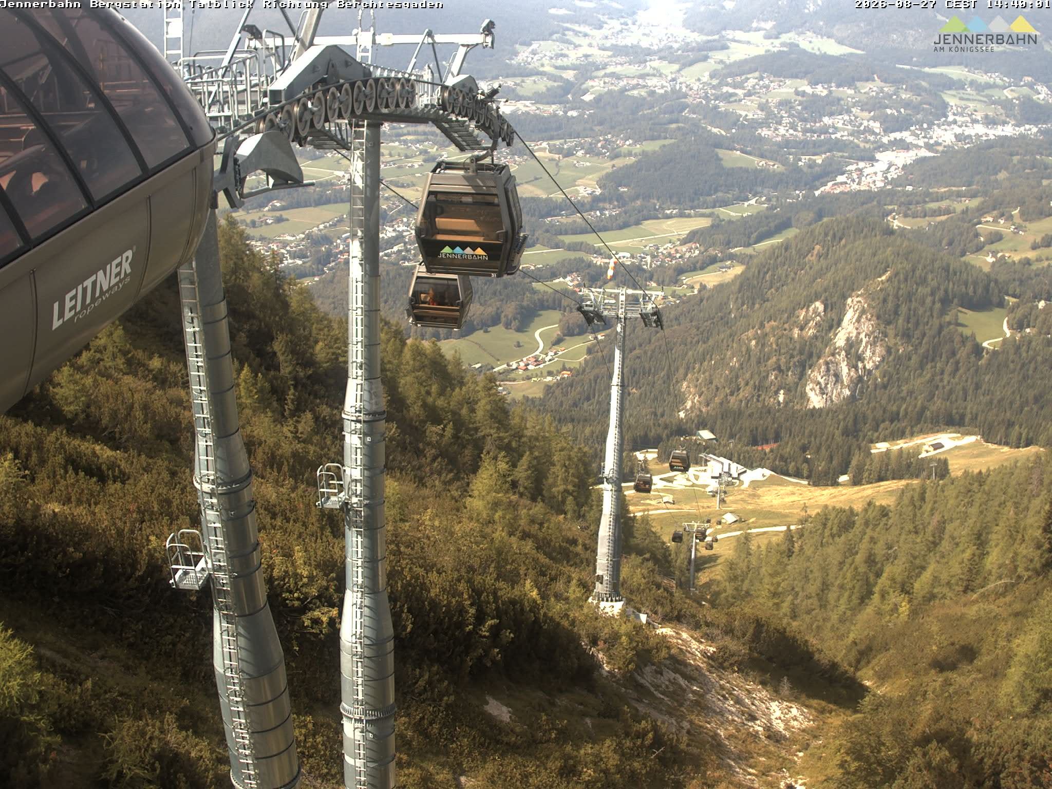 Archiv Foto Webcam Jenner - Blick ins Tal Gondelstation