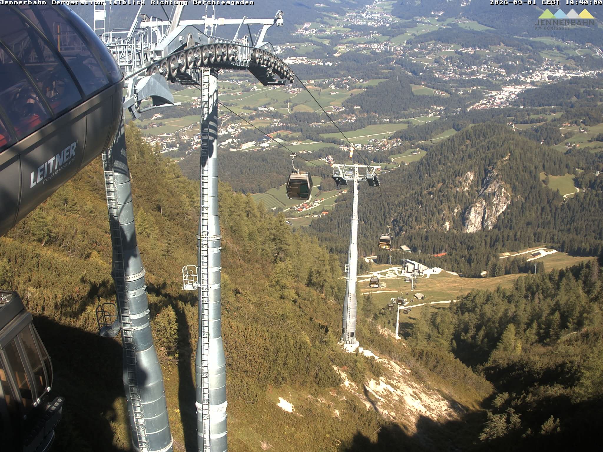 Archiv Foto Webcam Jenner - Blick ins Tal Gondelstation