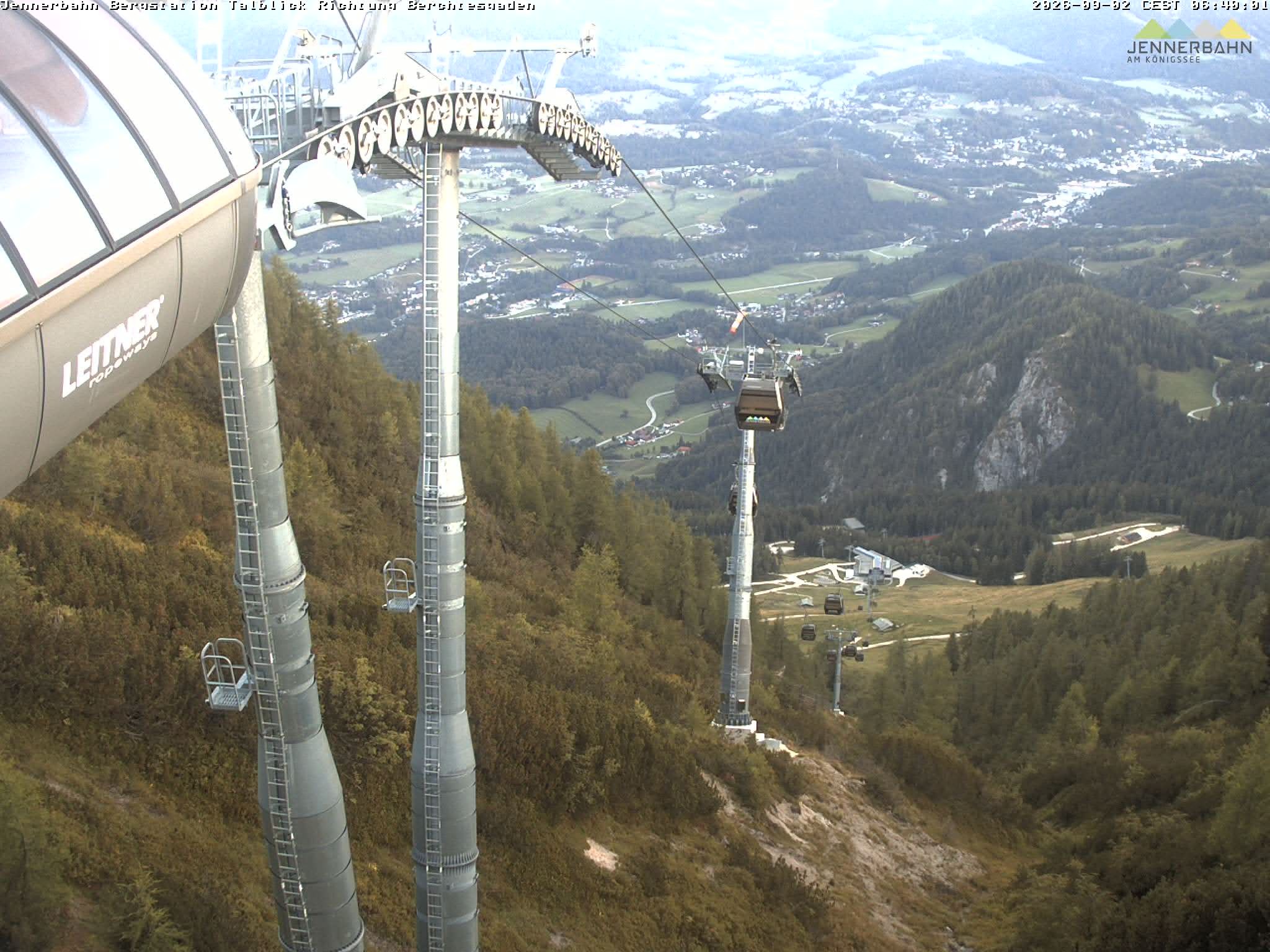 Archived image Webcam Jenner mountain - Valley View Cable Car