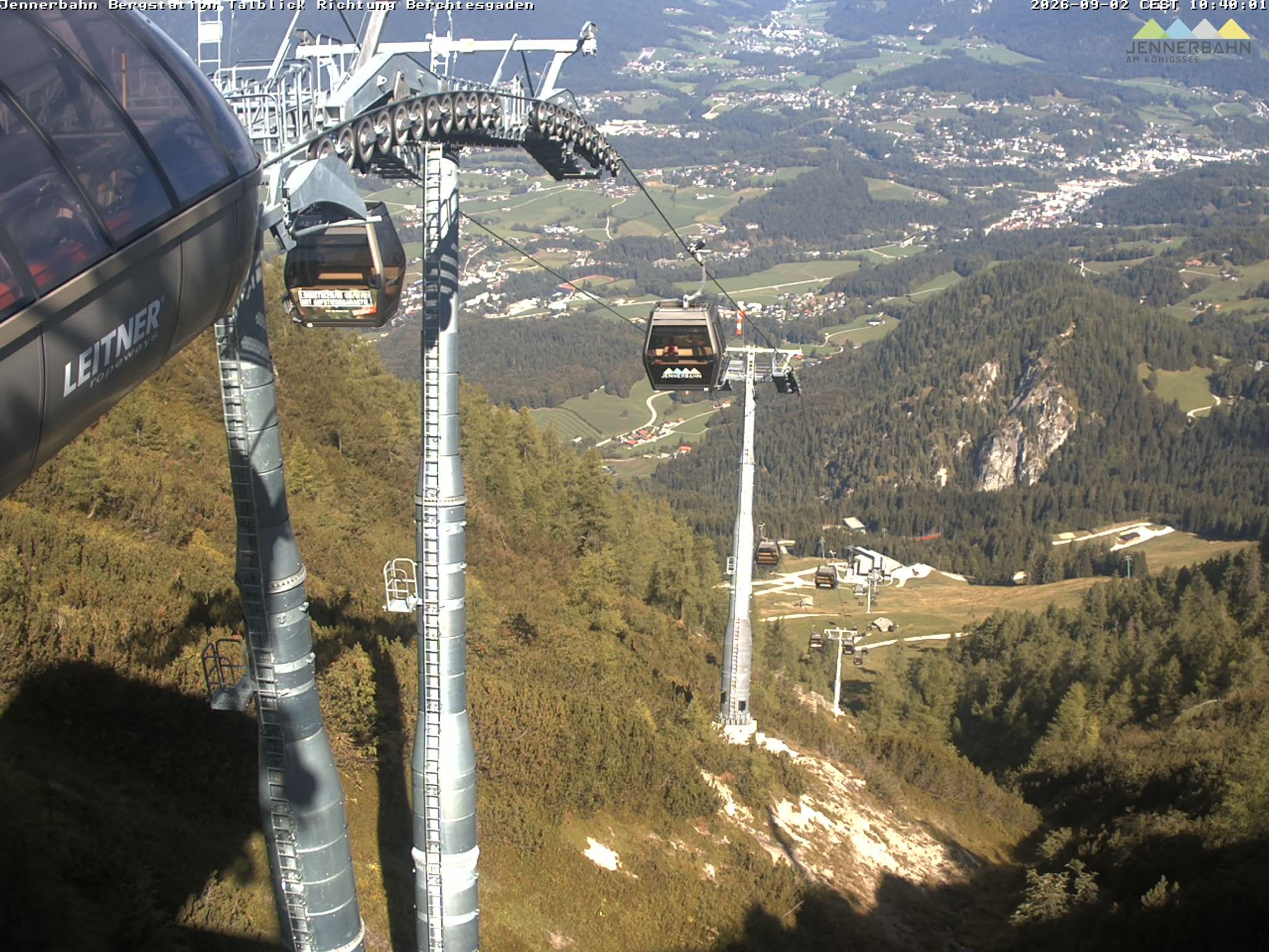 Archived image Webcam Jenner mountain - Valley View Cable Car