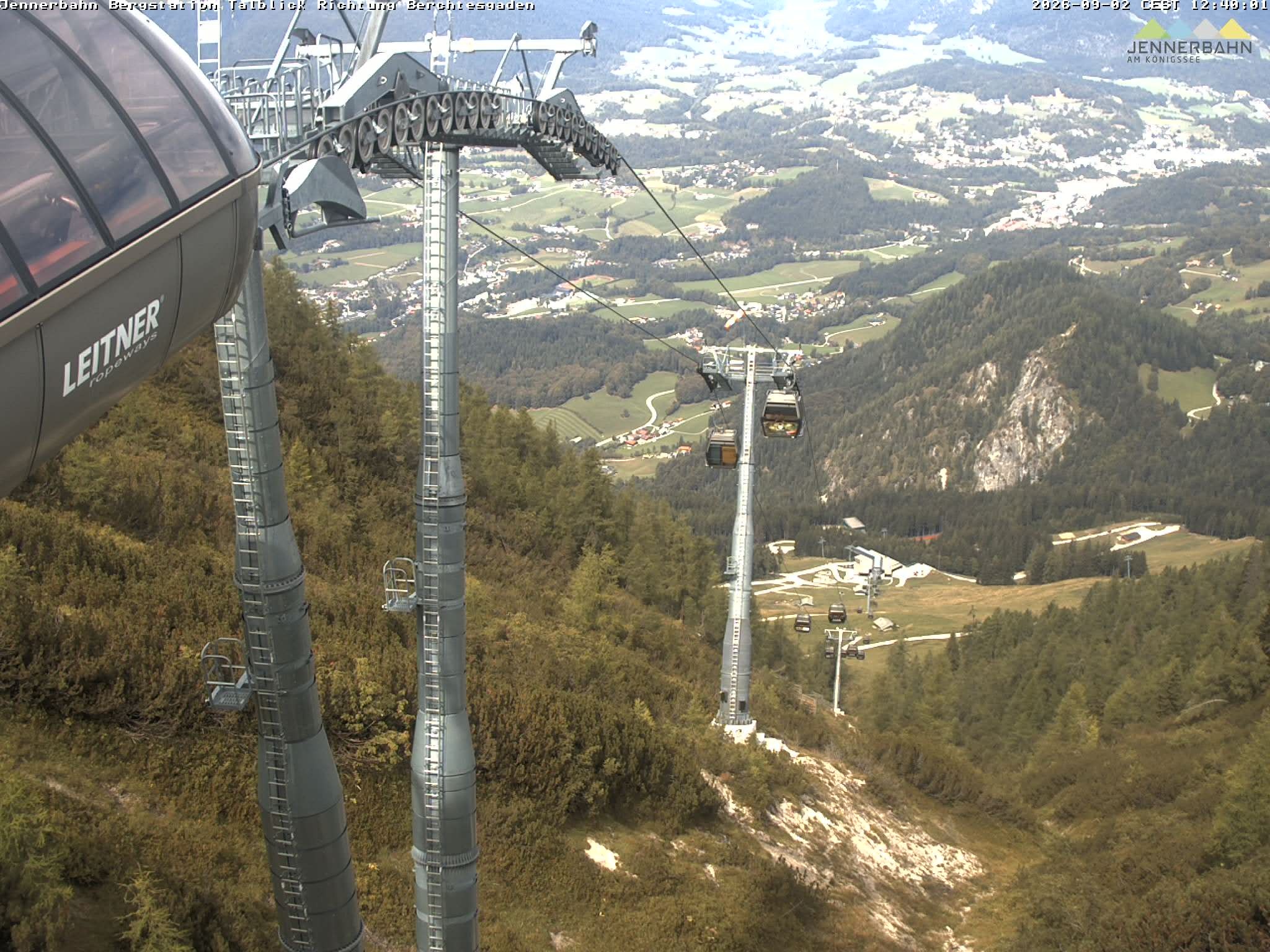 Archived image Webcam Jenner mountain - Valley View Cable Car