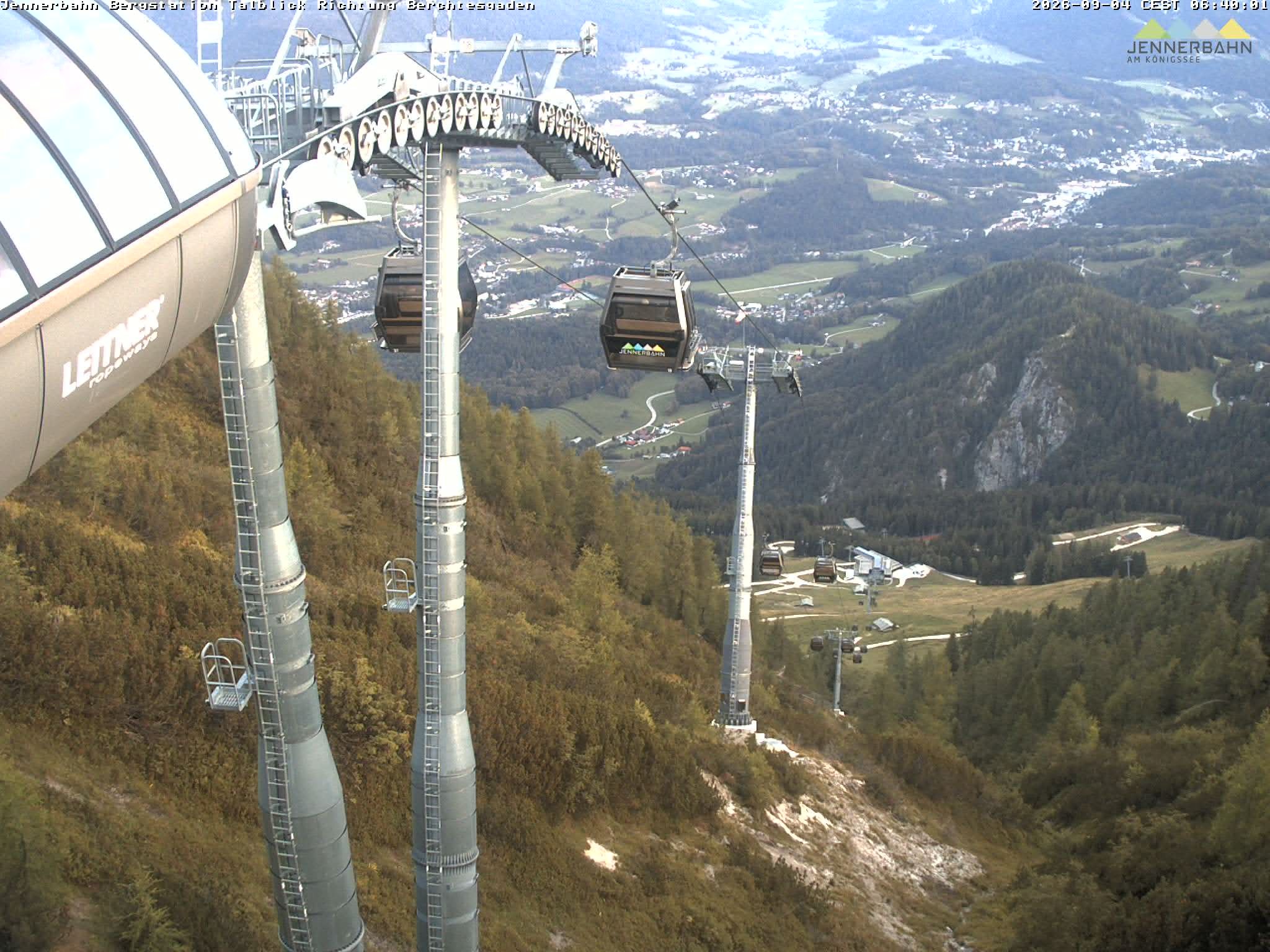 Archiv Foto Webcam Jenner - Blick ins Tal Gondelstation