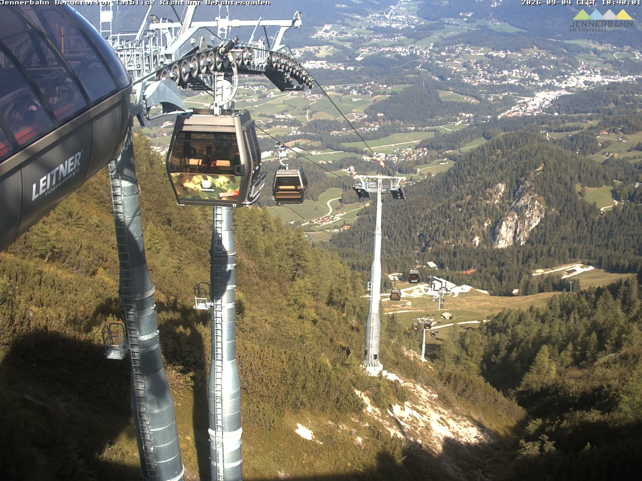 Archiv Foto Webcam Jenner - Blick ins Tal Gondelstation